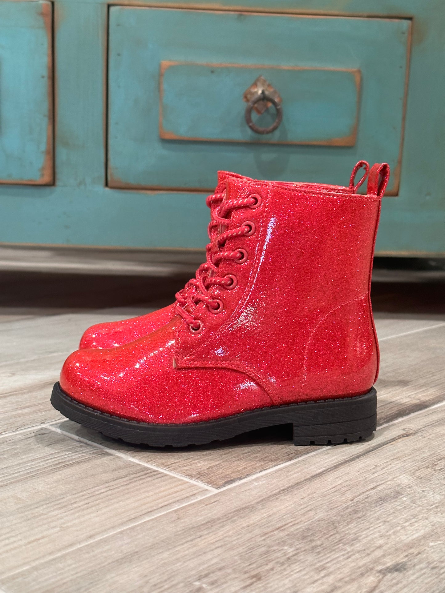 Hot Pink Glitter Boots