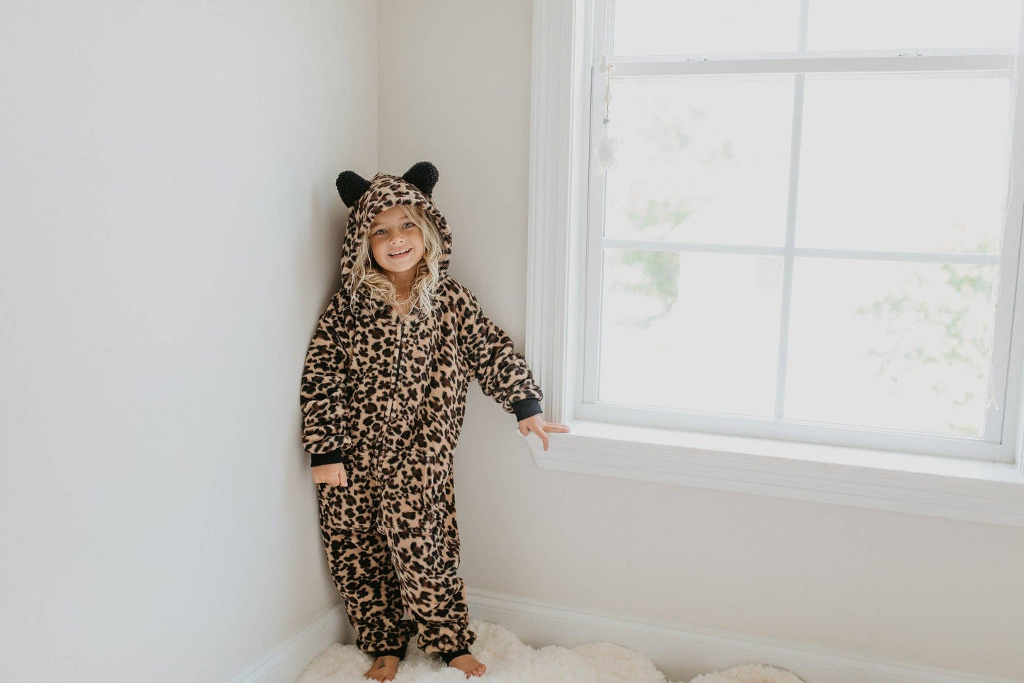 Fuzzy Fur Leopard Onesie