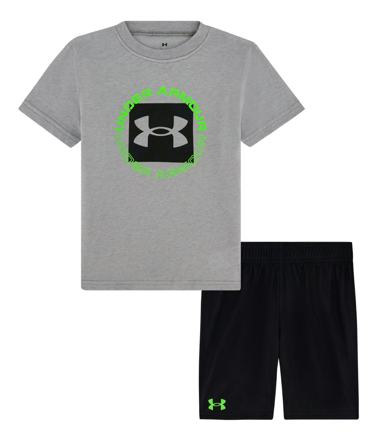 UA Logo Shorts Set | Mod Grey | 5-7