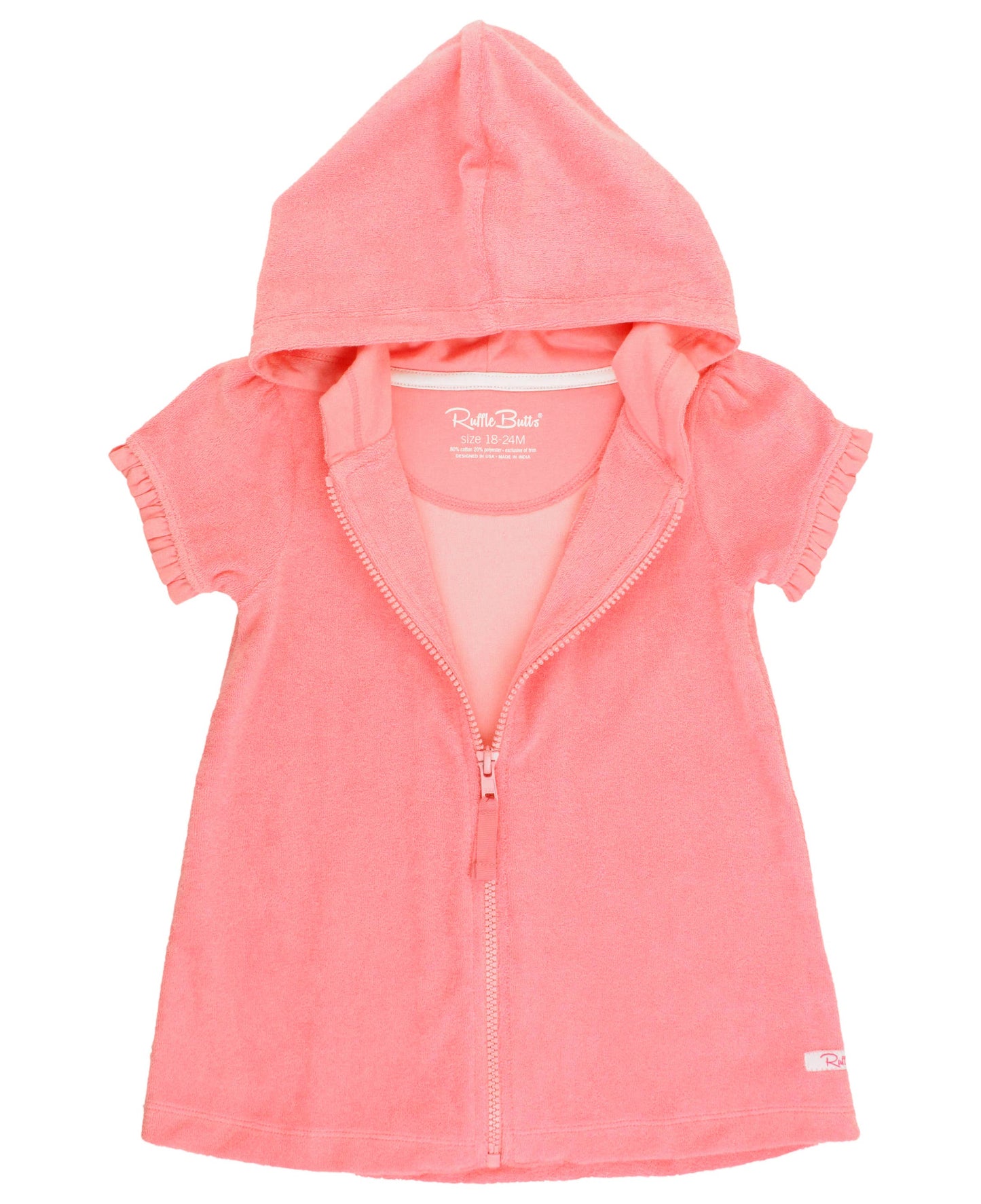 Bubblegum Pink Terry Full-Zip Cover Up | Baby & Toddler