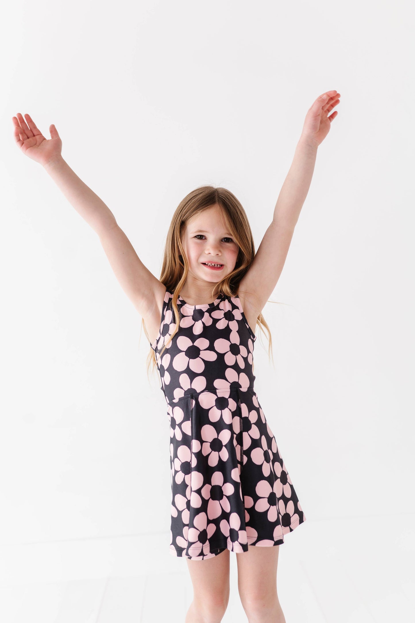 Retro Daisy | Twisty Back Dress + Detached Shorts