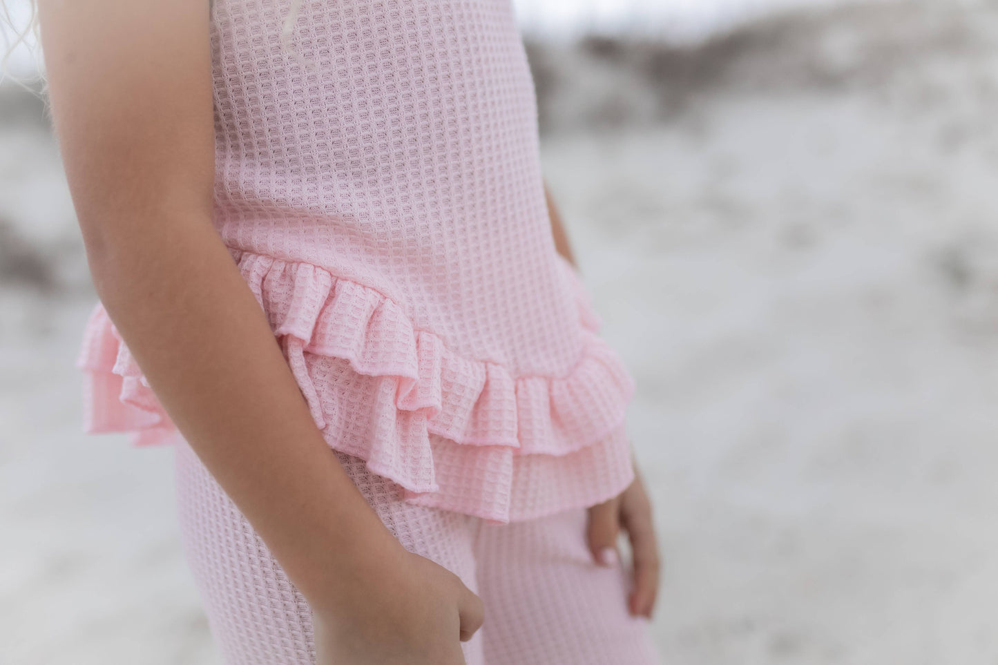 Ruffle Waffle Knit Summer Set