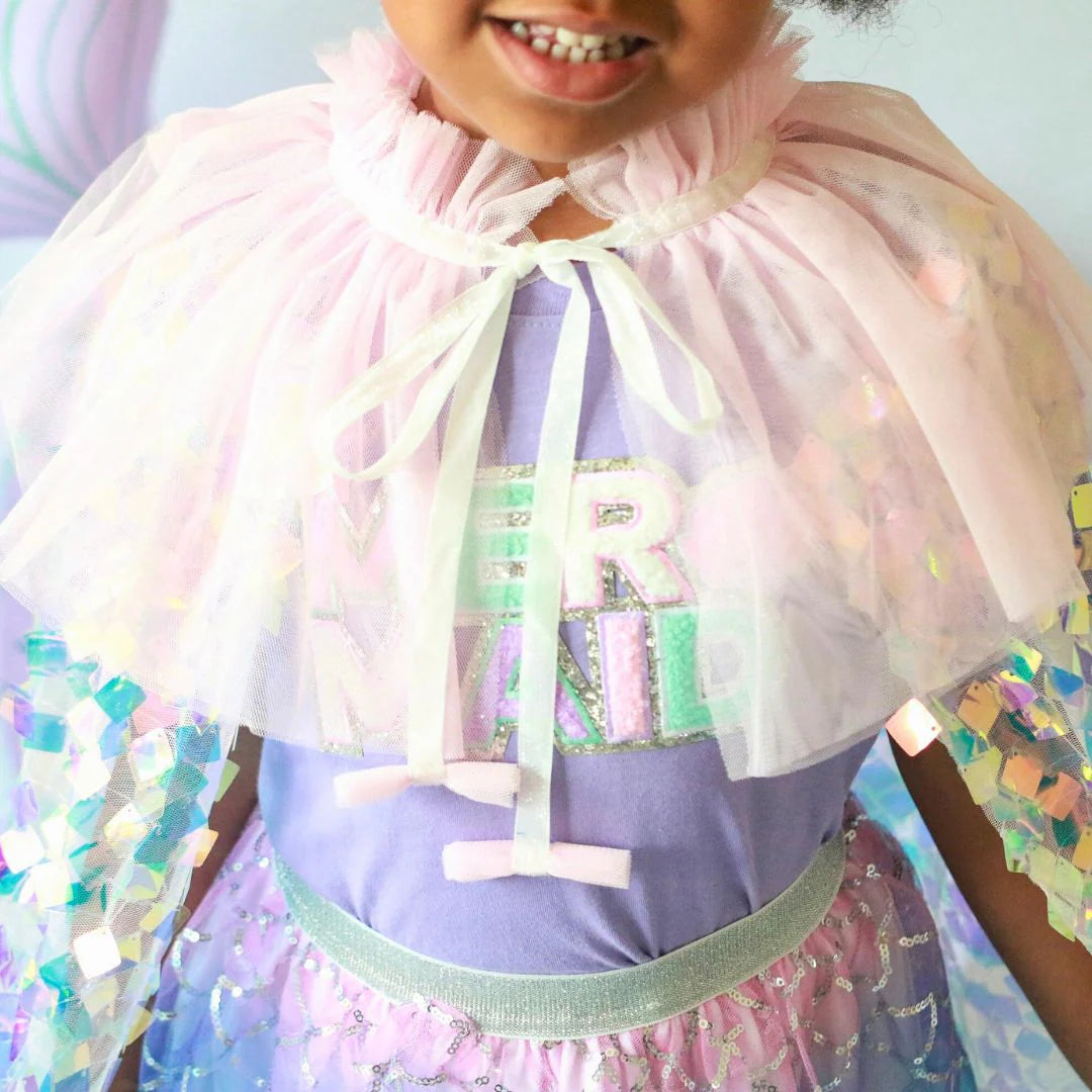 Pink Mermaid Shimmer Cape