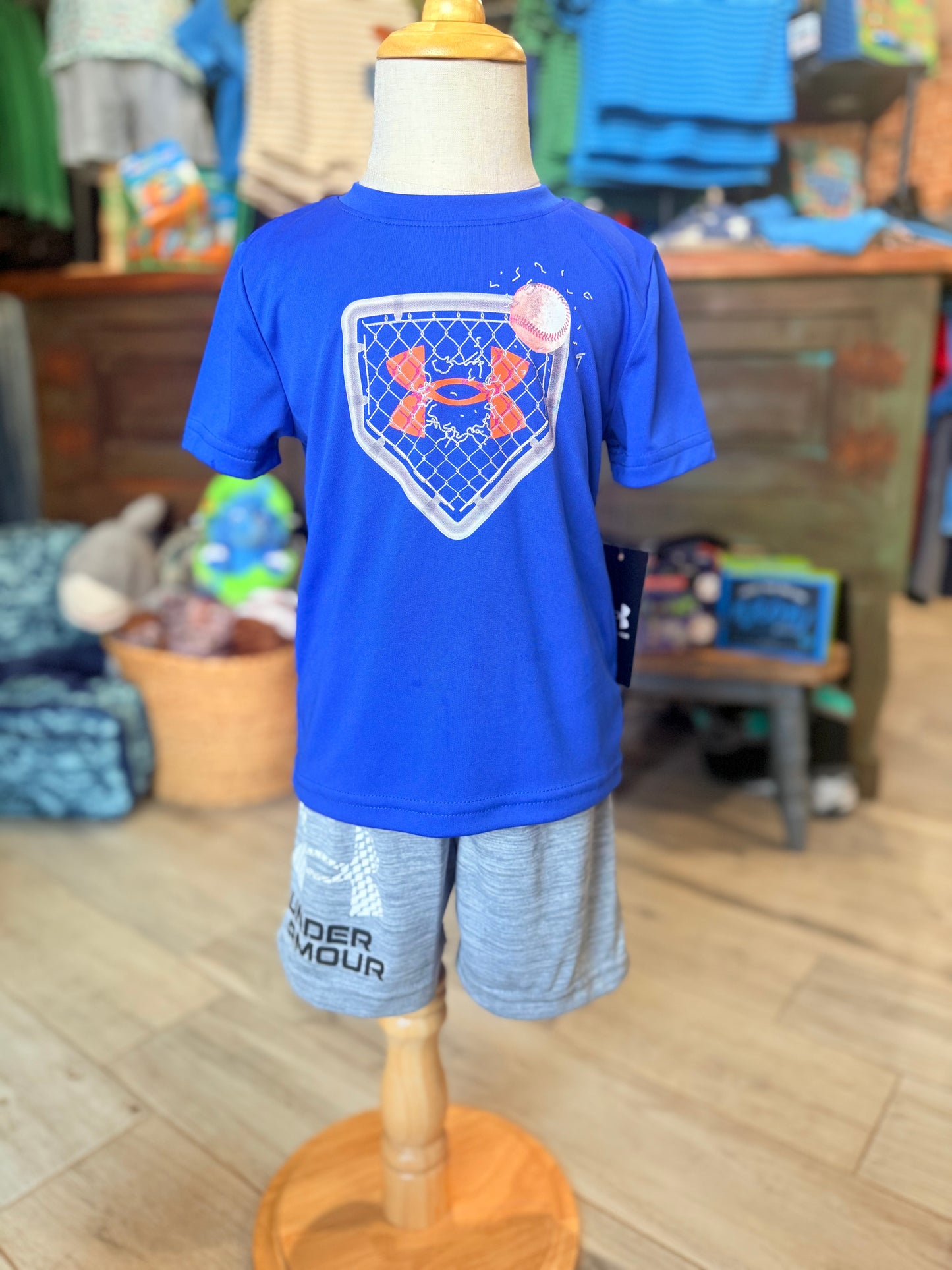 UA Baseball Fence Tee | Royal Blue | 5-7