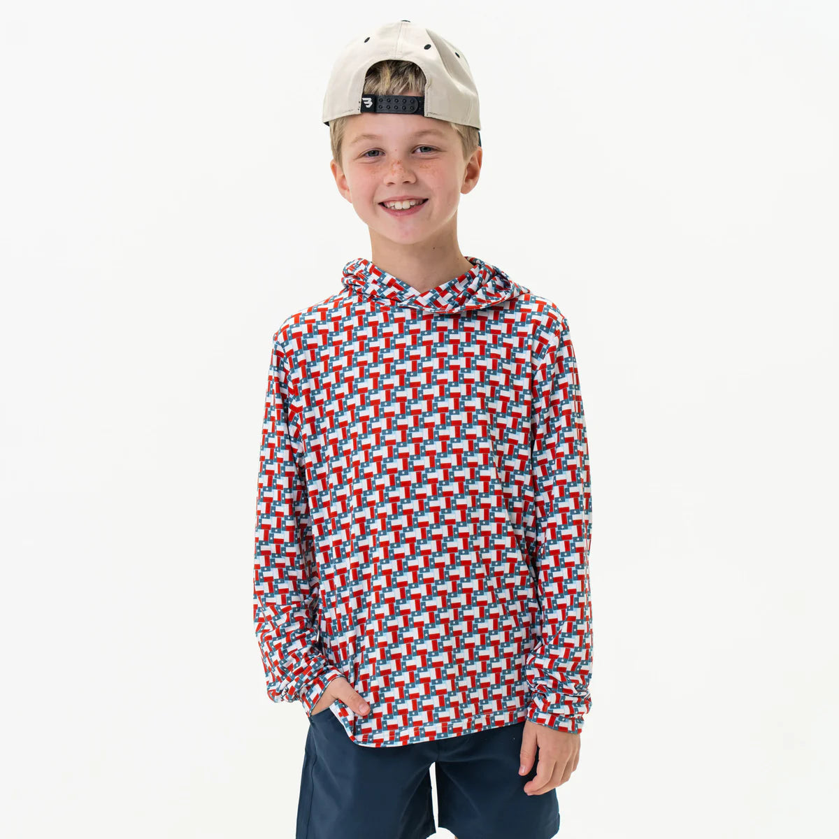 Youth Performance Hoodie | Texas Flag