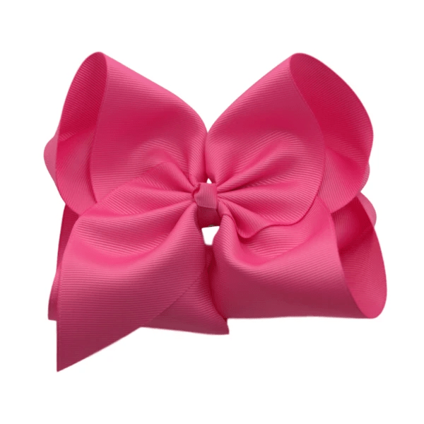 6” Solid Grosgrain Bow | Hot Pink