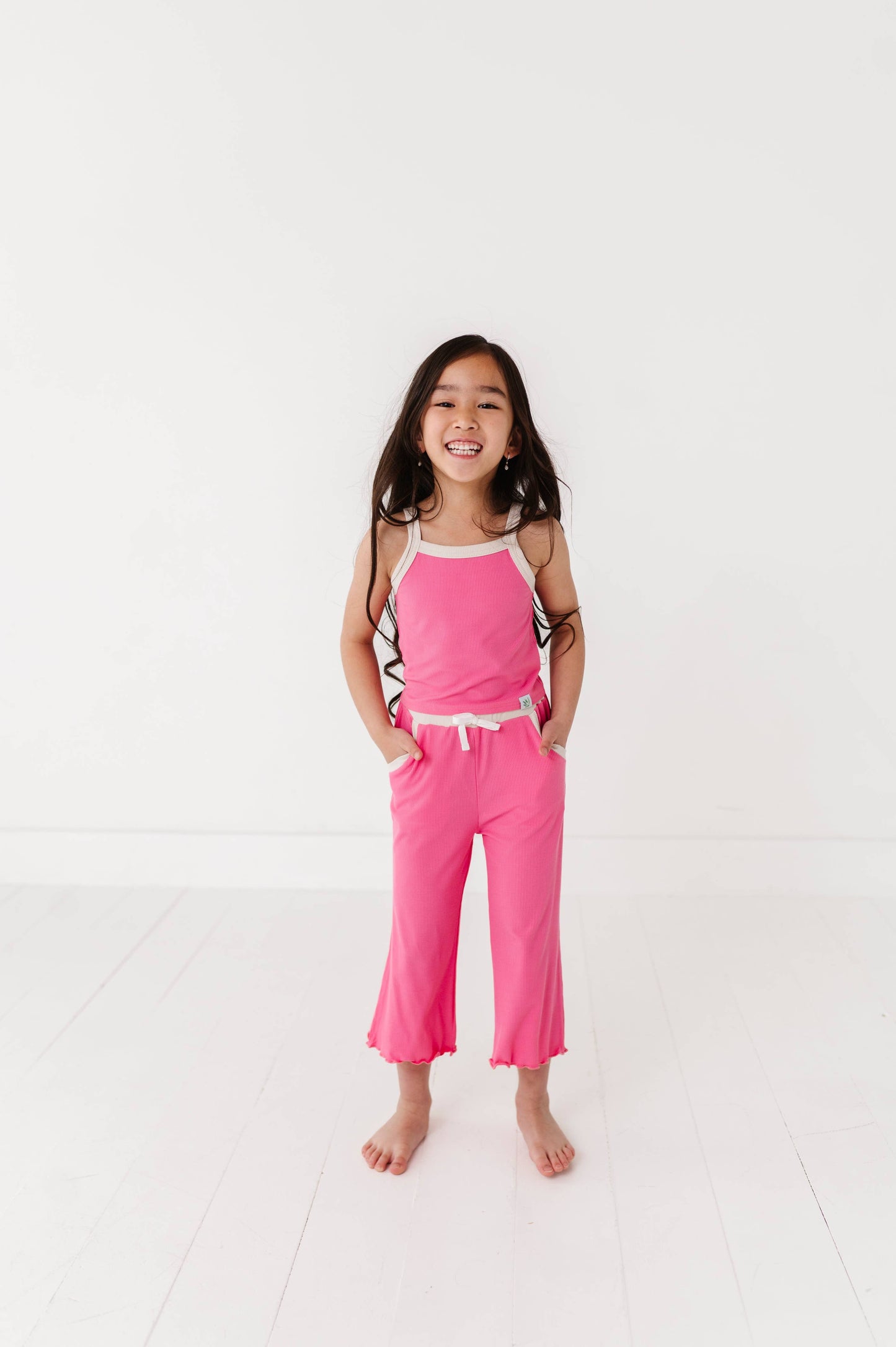 ROSEY | Ribbed Tank + Wide Leg Pants Set