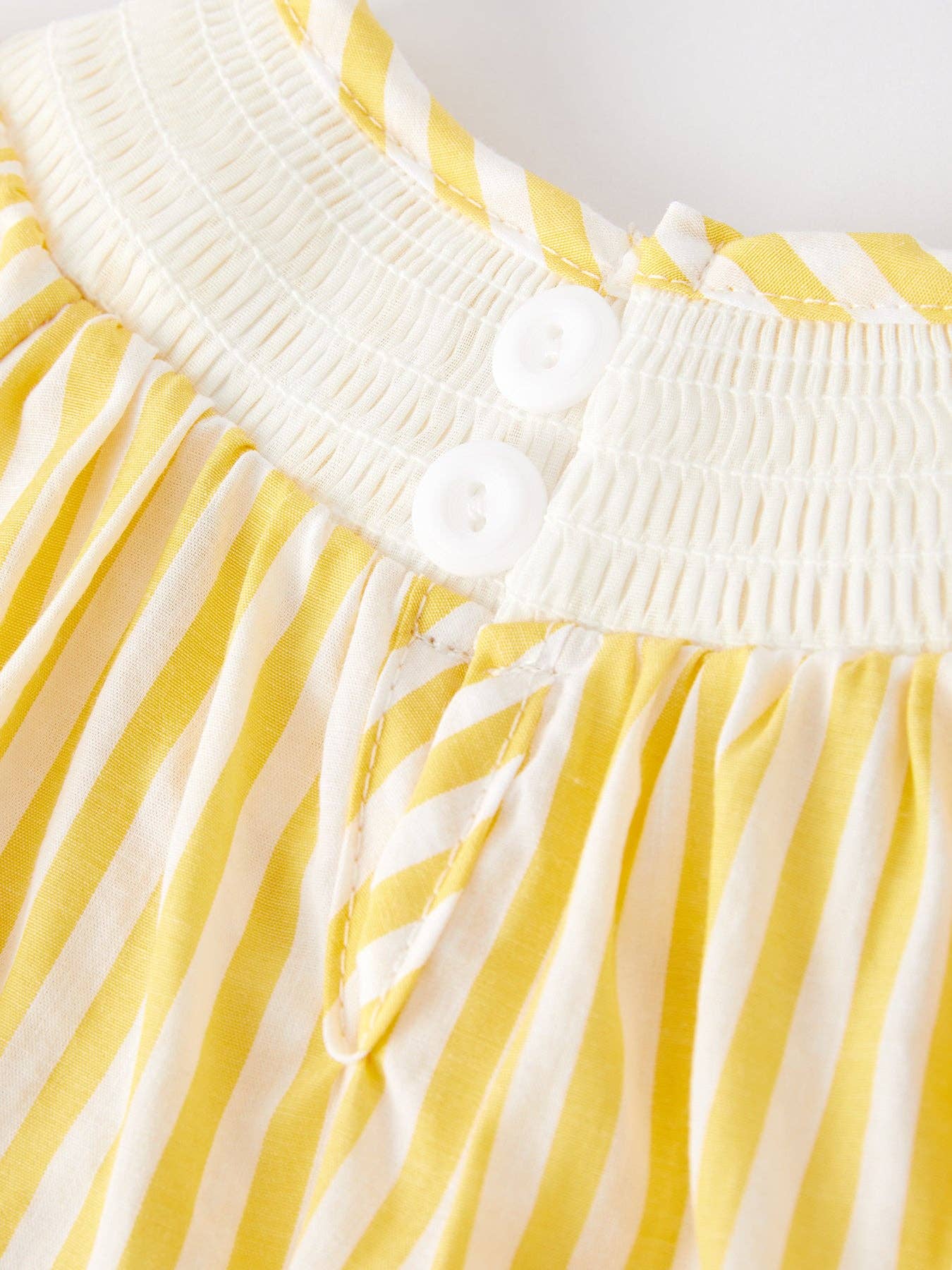 Spring Chick Floral Embroidered Smocking Romper