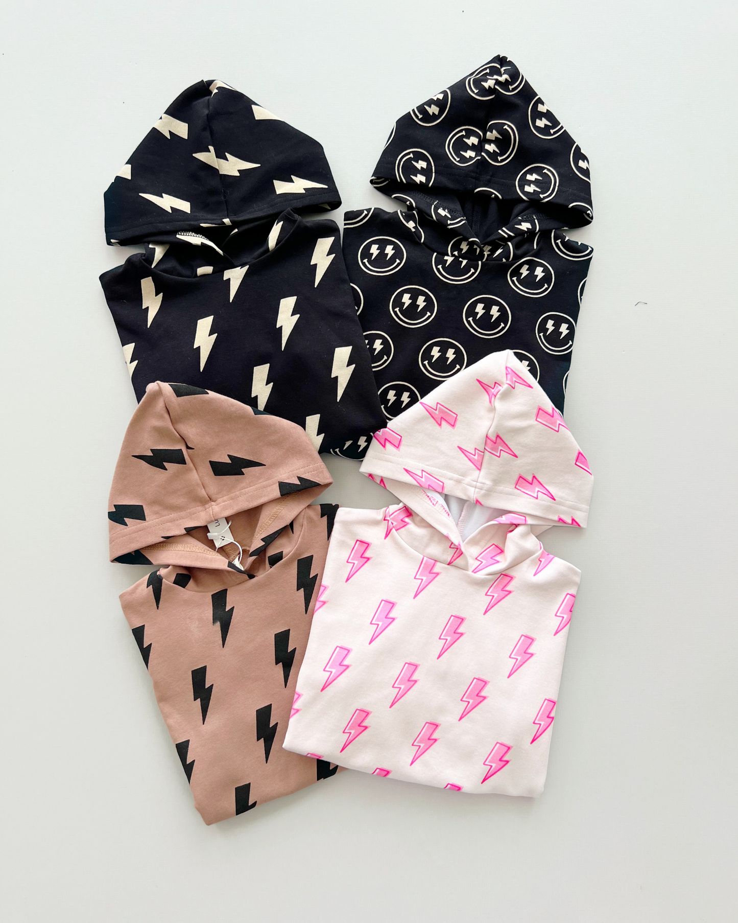 Hooded Bubble Romper | Mocha Bolts: 12-18M