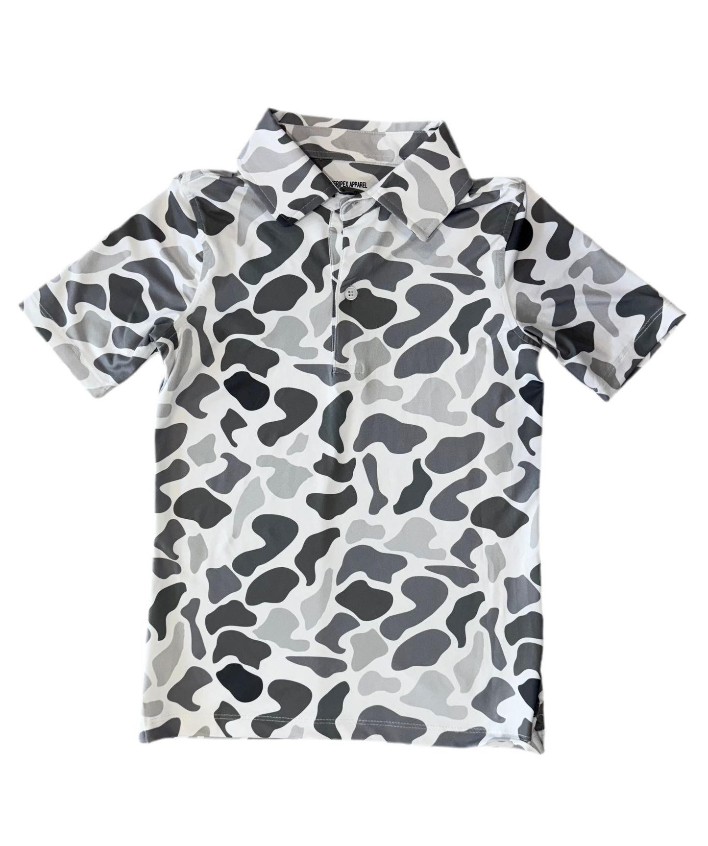 Grey Camo Boy Polo | 6-16