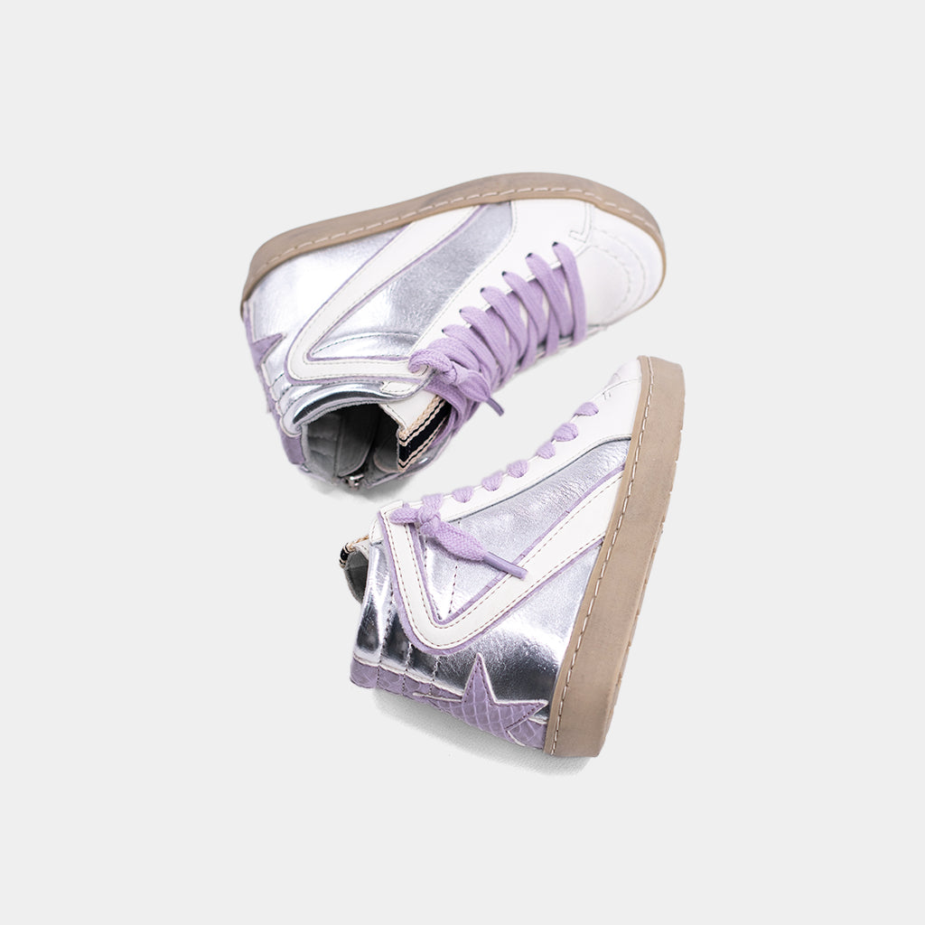 Rooney Mini Silver Hi-Top