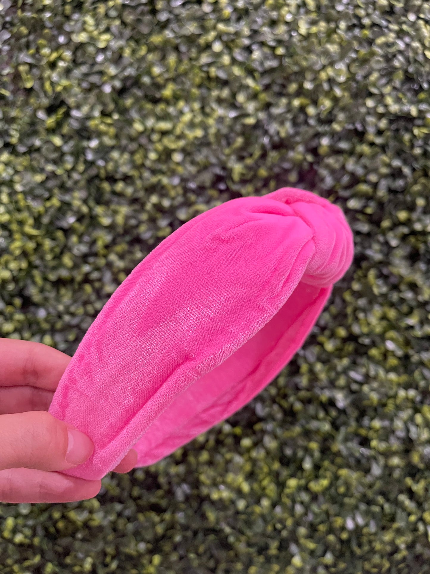 Neon Pink Terry Cloth Headband