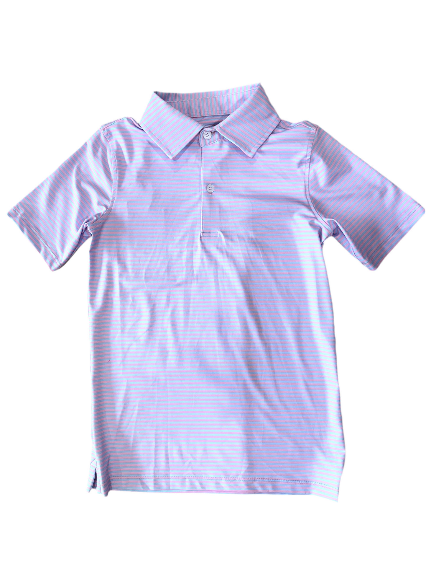 Cotton Candy Stripe Boy Polo | 6-16