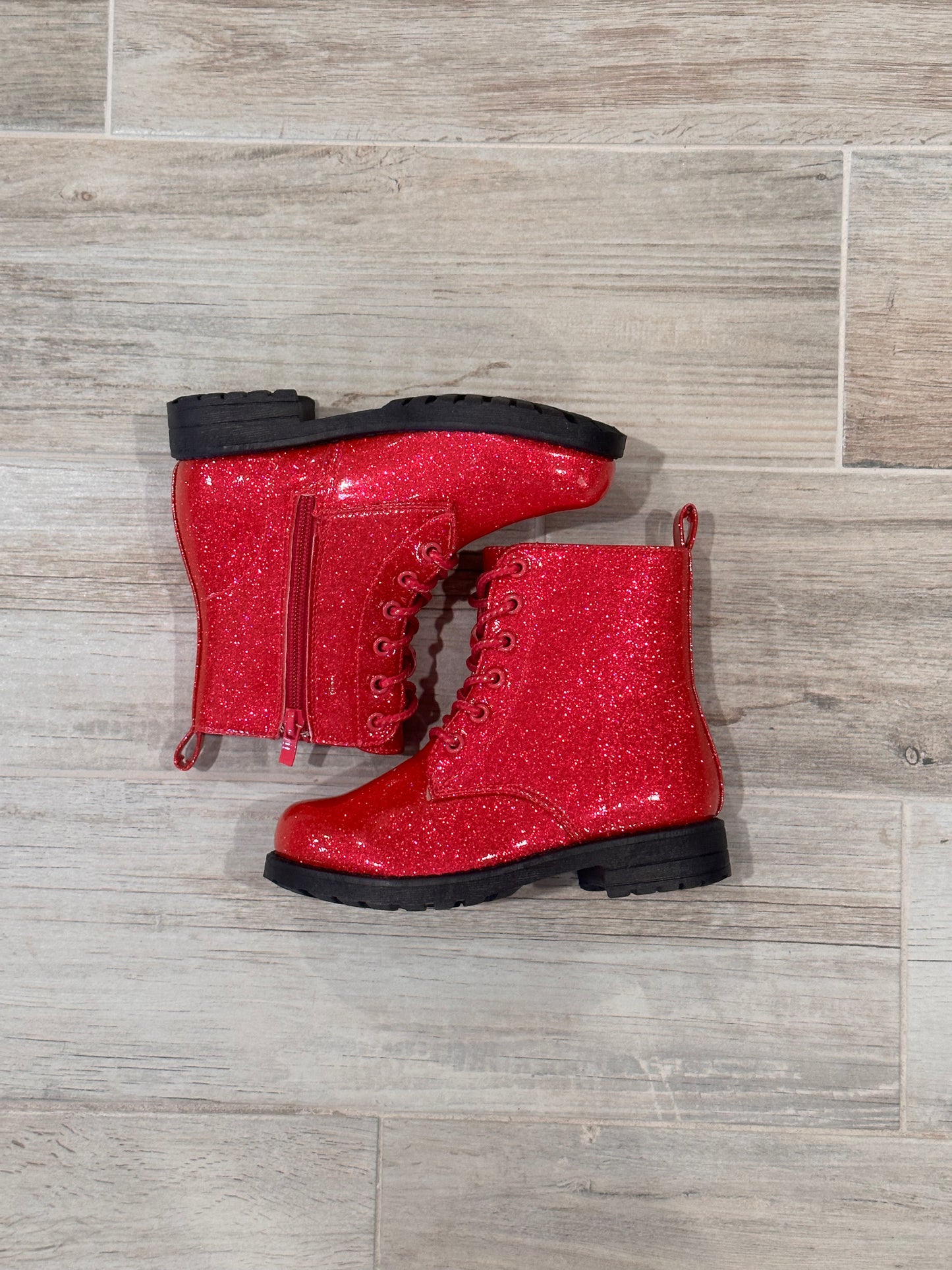 Hot Pink Glitter Boots