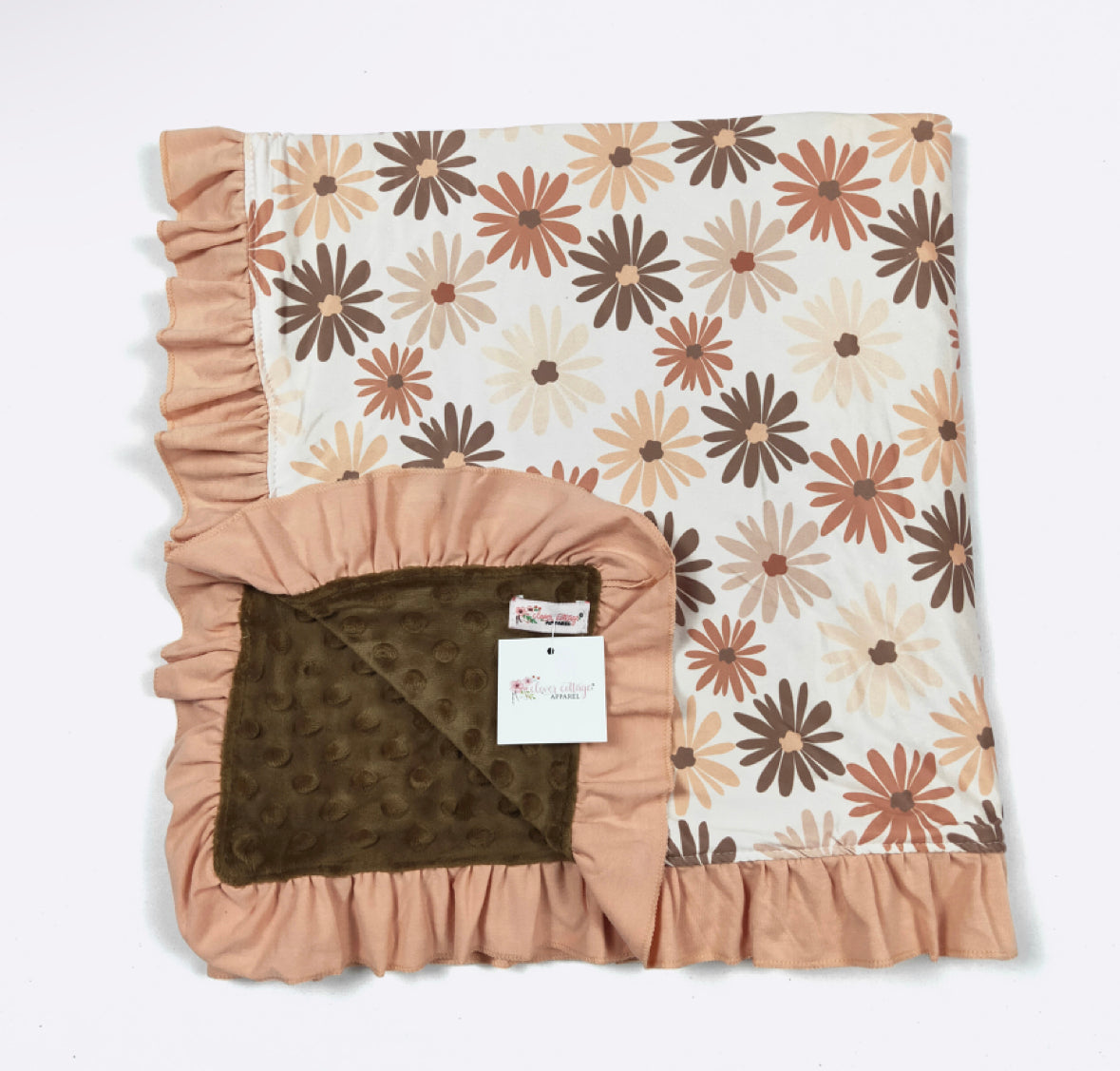 Minky Ruffle Baby Blanket