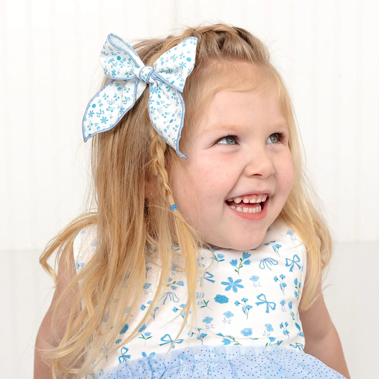 Tank Tutu Floral Ruffled Dress | Sky Blue