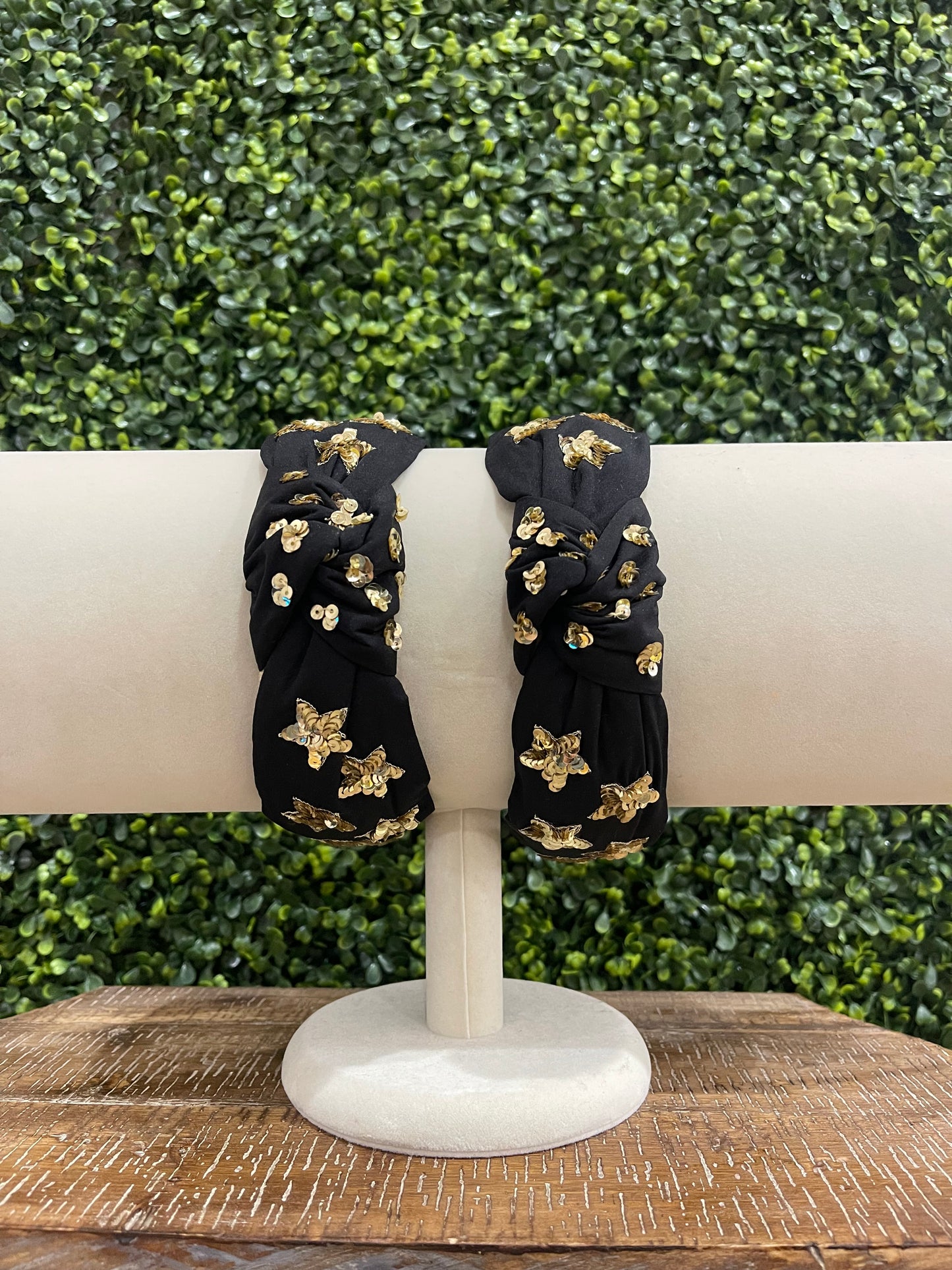 Gold Sequin Star Headband