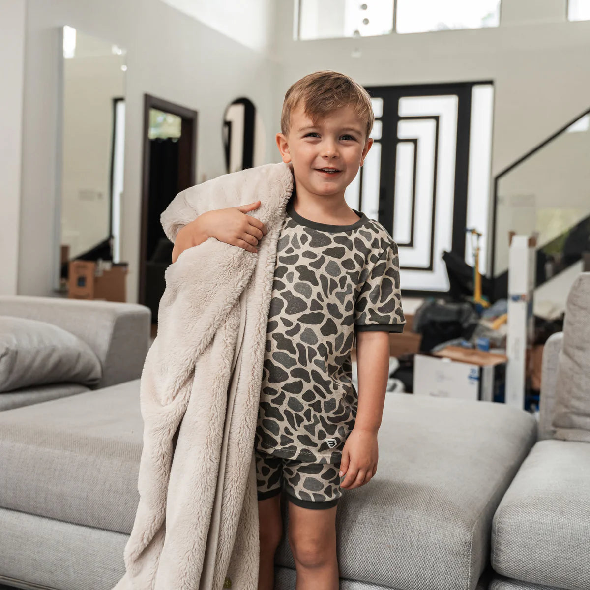Youth Sleep Short Set | Classic Deer Camo