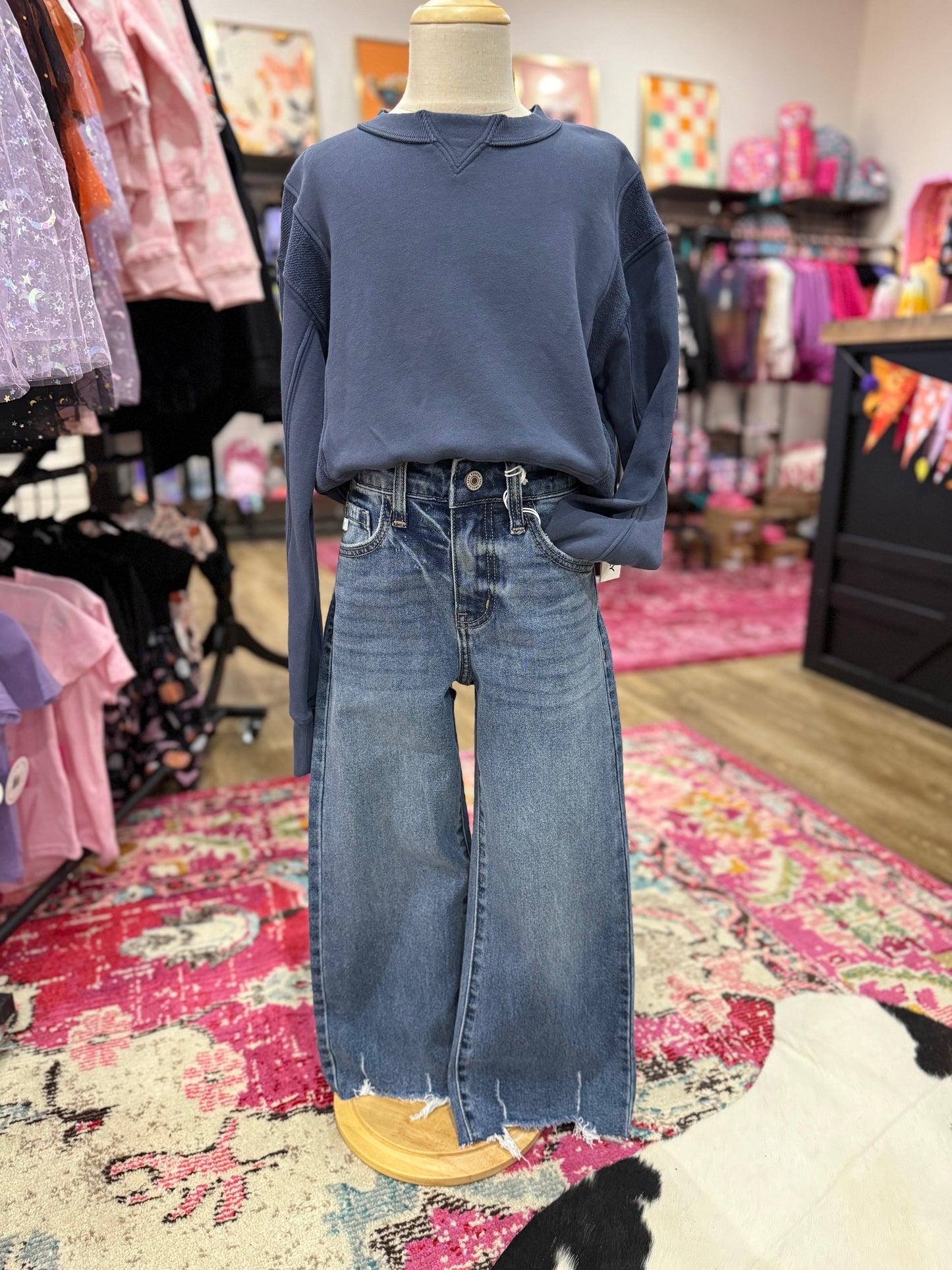 High Rise Wide Leg Jeans
