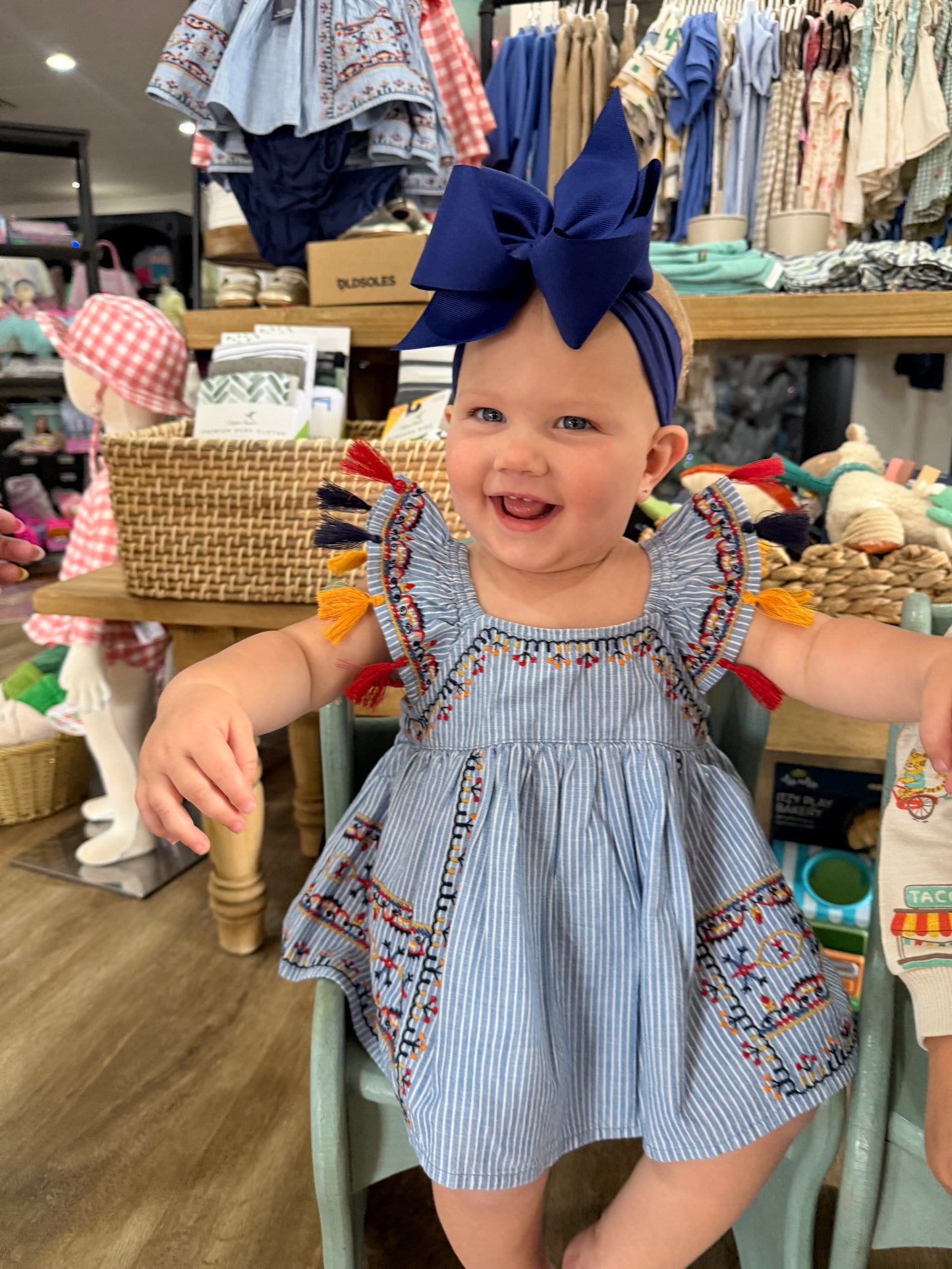 Lily Top & Bloomer Set | Denim