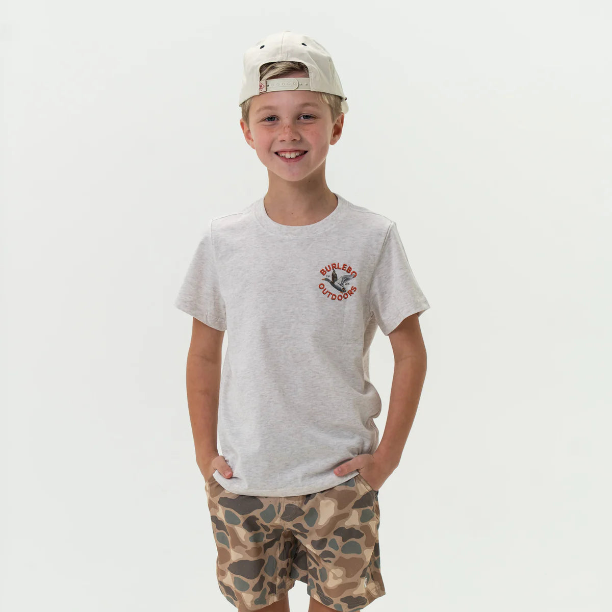 Toddler Tee | Old School Duck Hunt | Heather Oatmeal