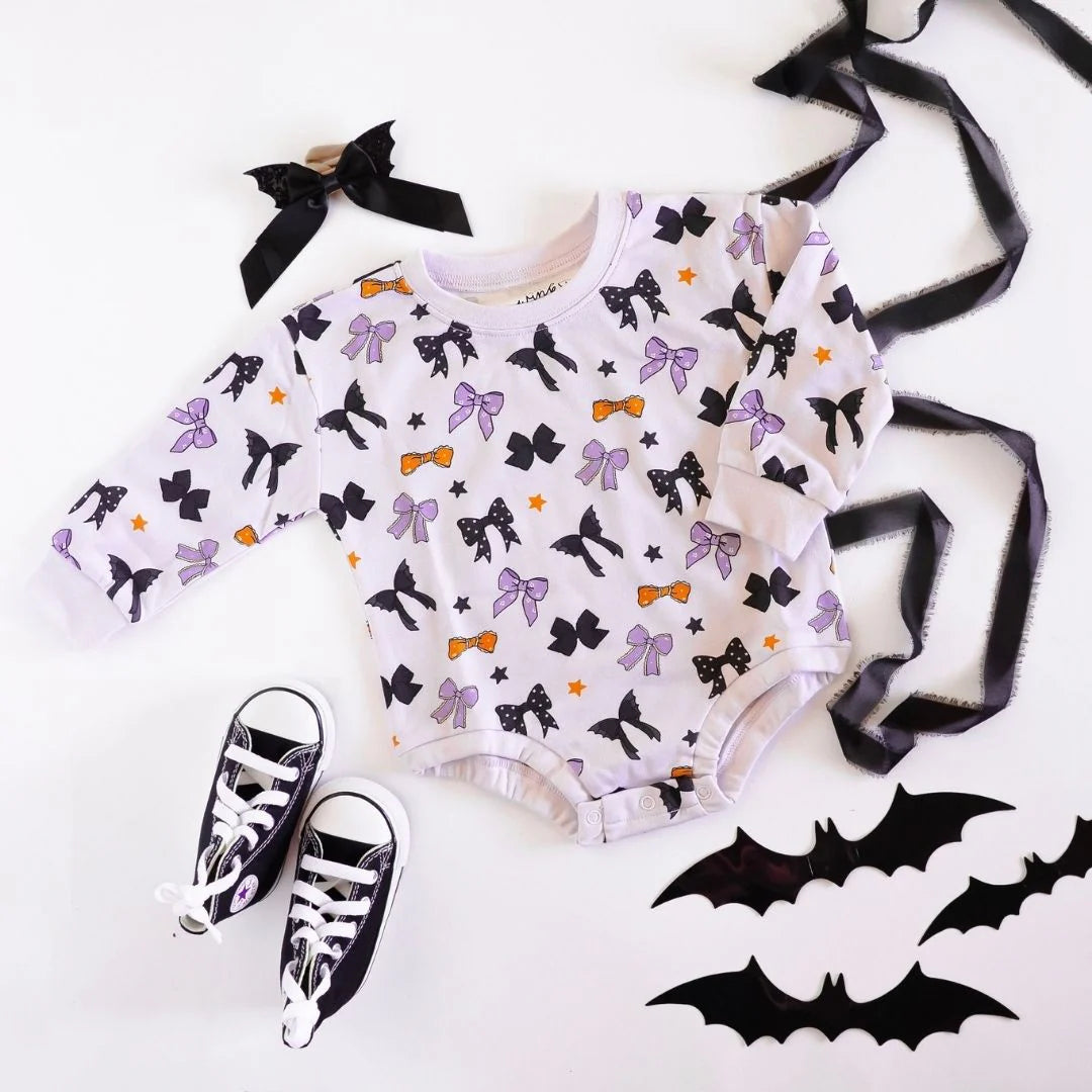 Spooky Bows Halloween Romper
