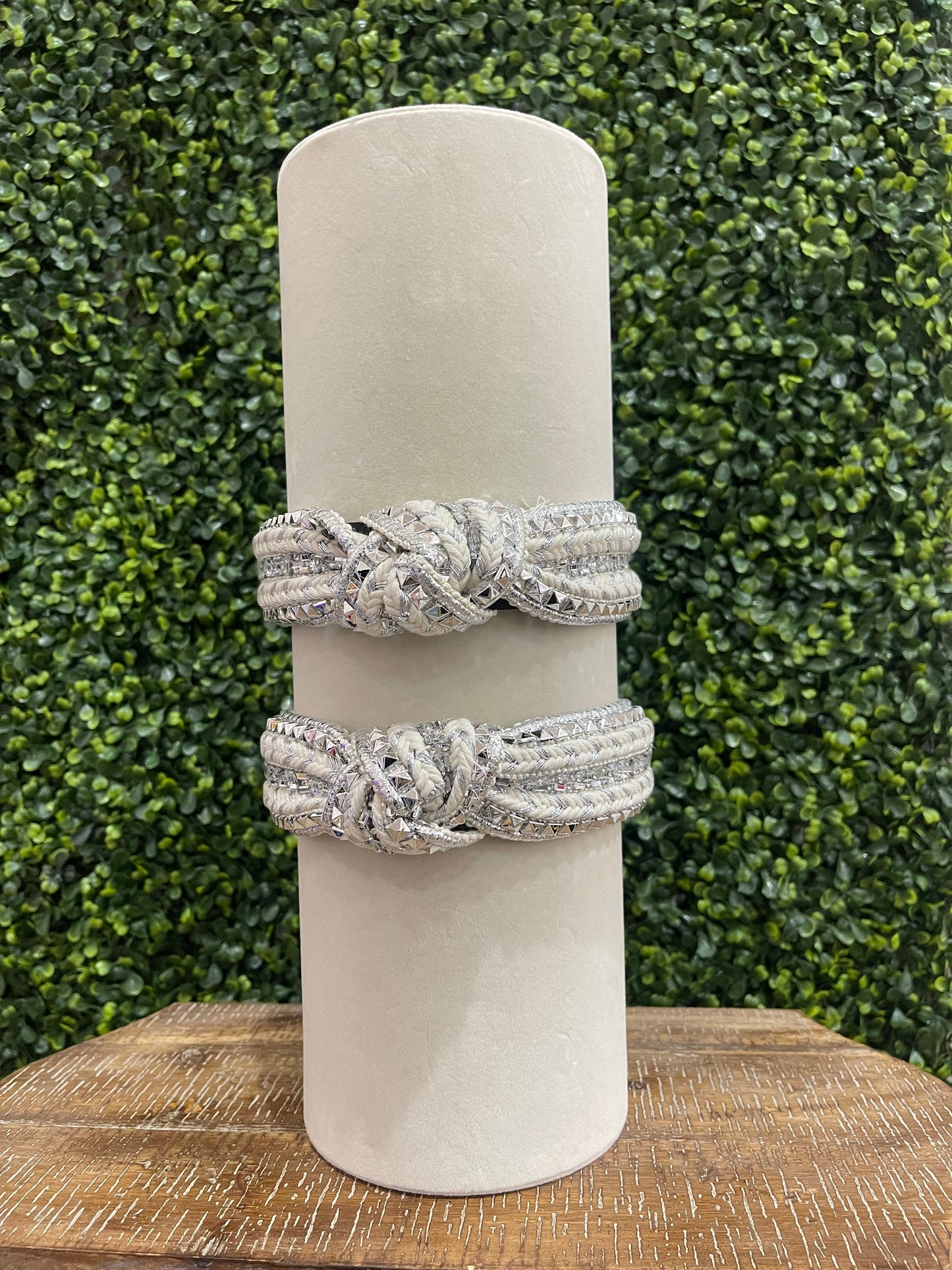 Silver Stud Embellished Headband