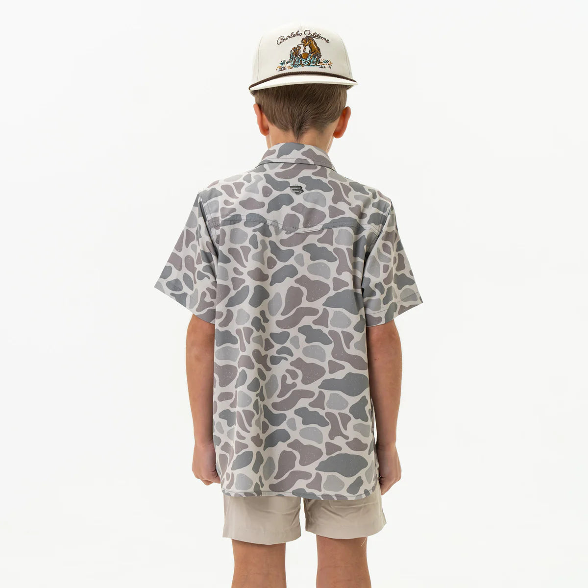 Youth Performance Button Up | Classic Deer Camo