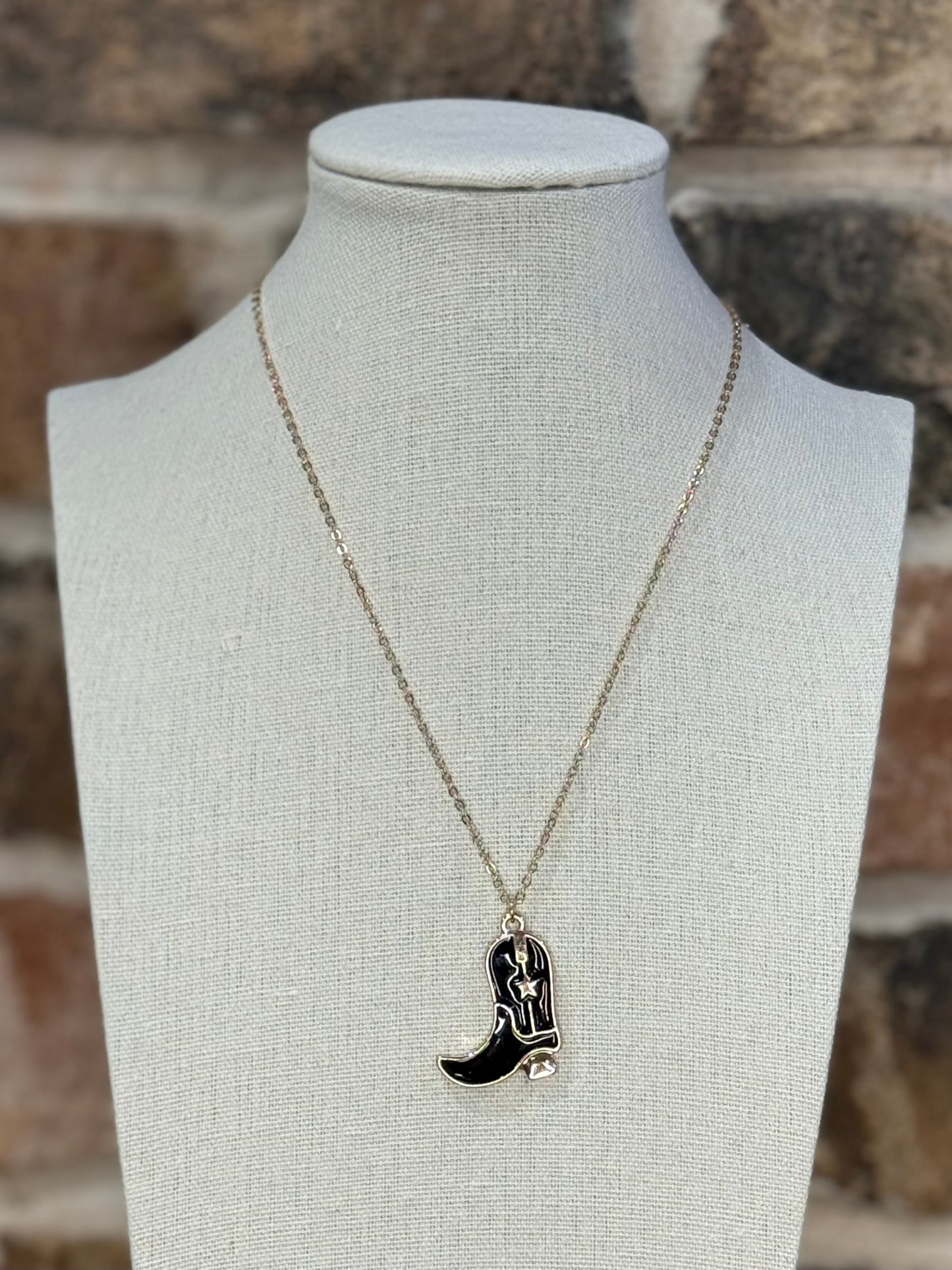 Boots Never Broke My Heart Necklace