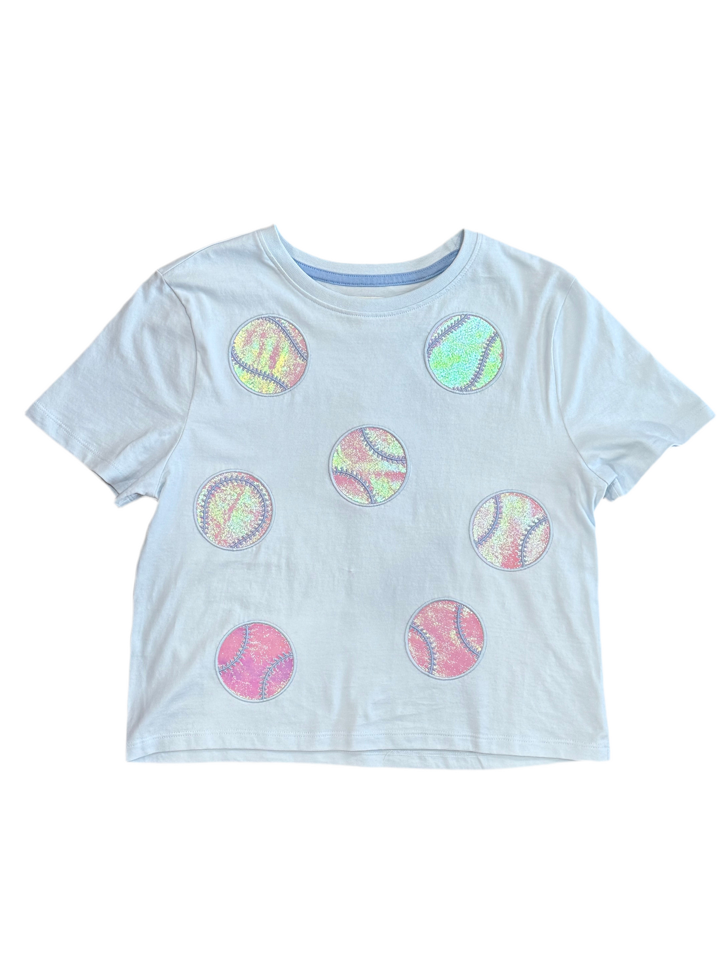 Iridescent Baseball/Softball Patch Tee