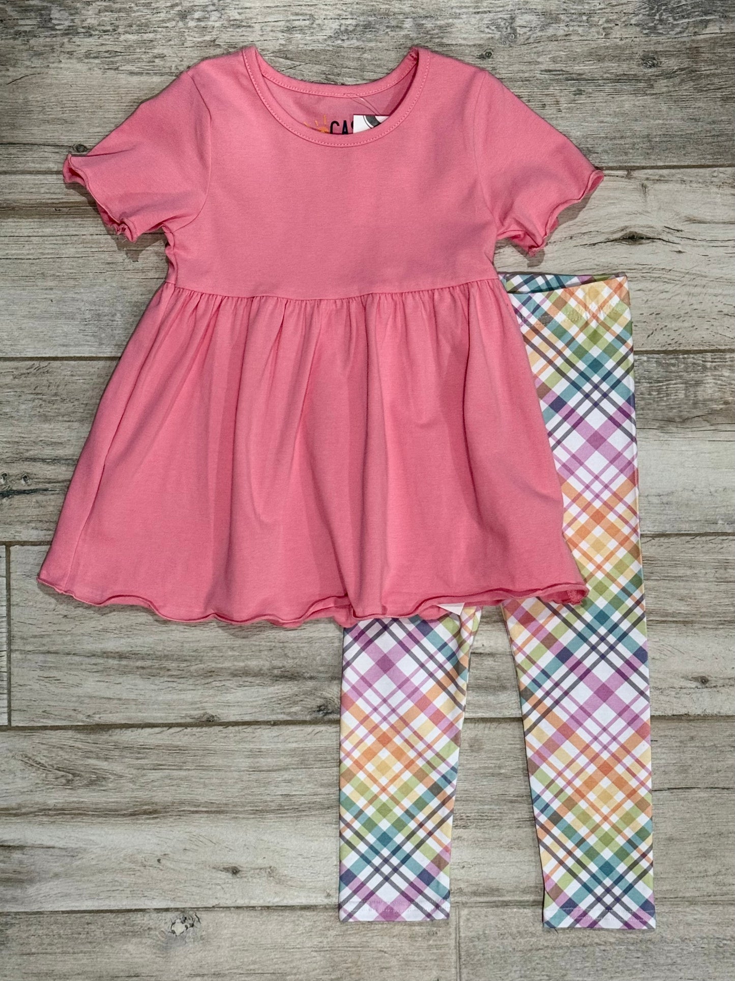 Easter Plaid & Pink Set