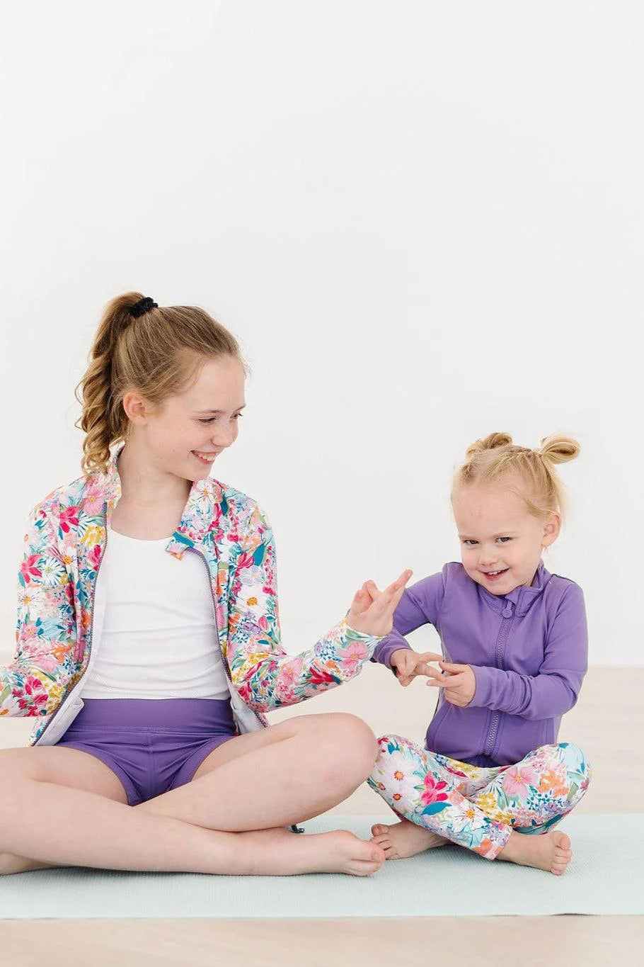 Playful Purple Full Zip Ruffle Active Jacket