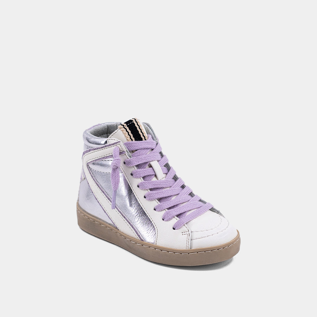 Rooney Mini Silver Hi-Top