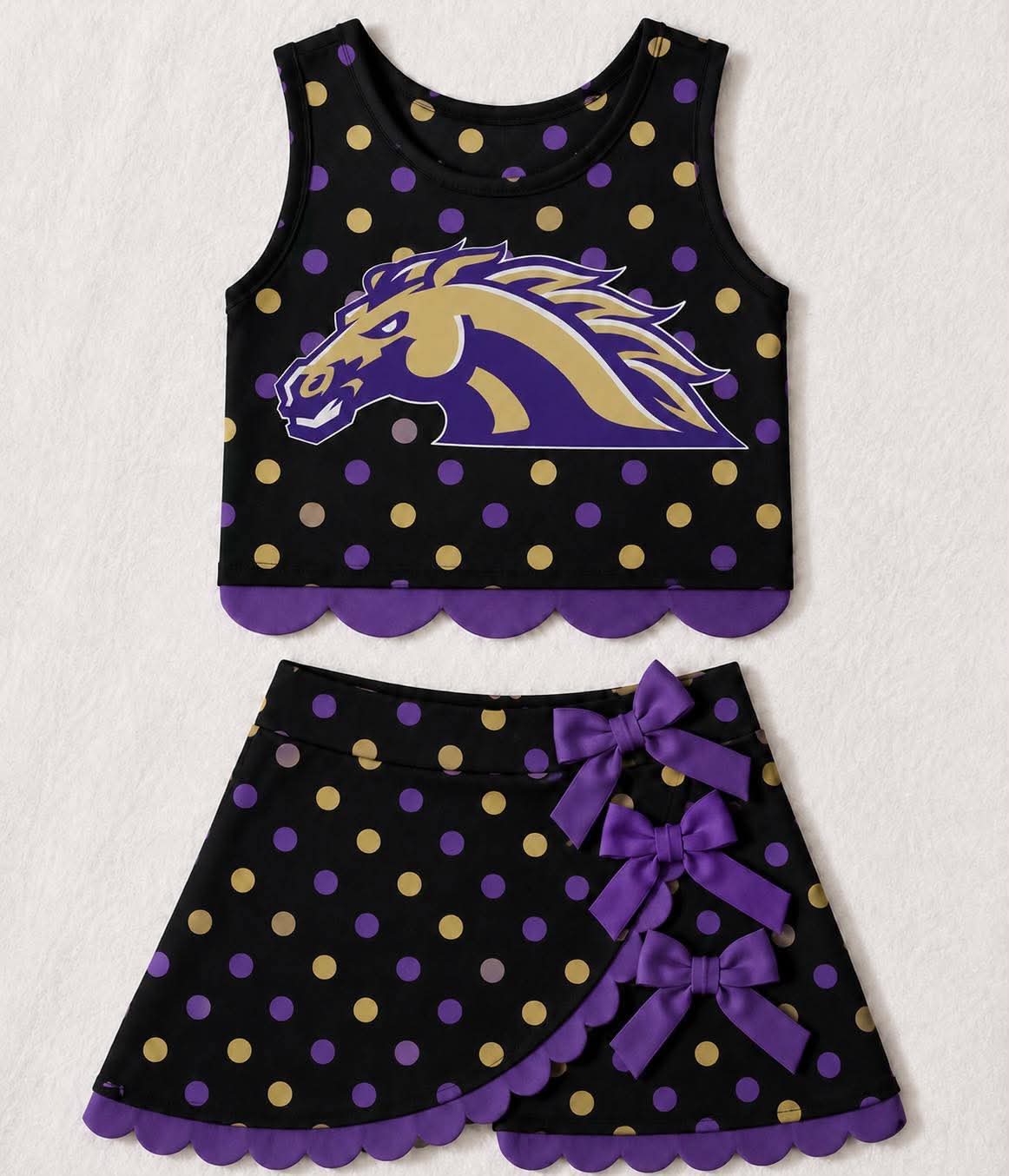Meadow Broncos Spirit Set | Polka Dot