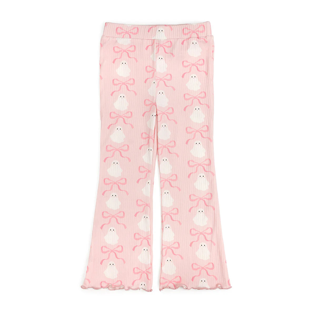 Coquette Ghost Halloween Flare Leggings
