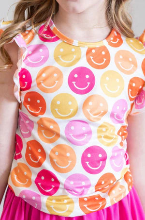 Don’t Worry, Be Happy Ruffle Tee