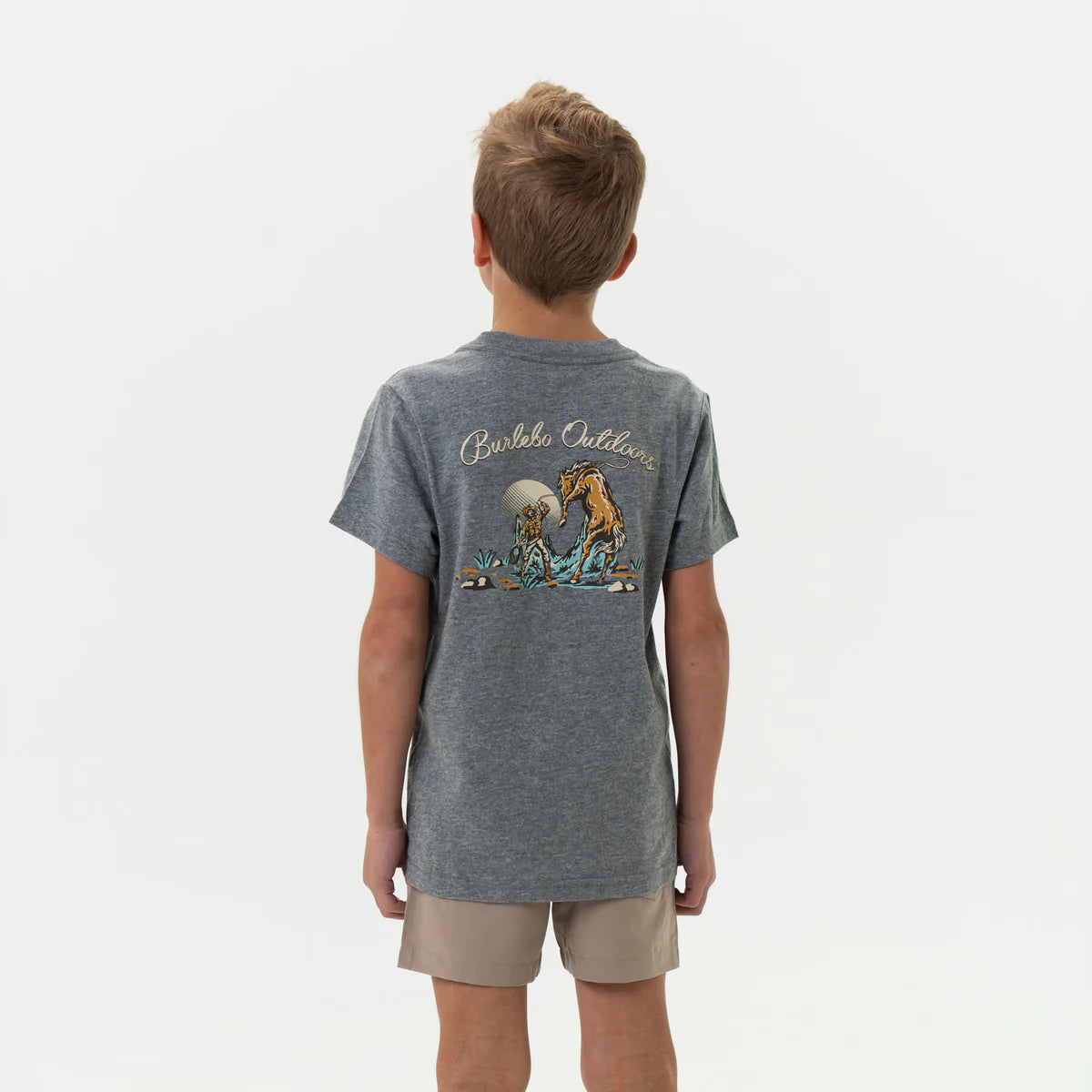 Toddler Tee | Cowboy Up | Dark Heather Grey