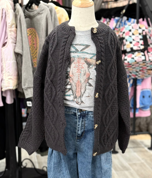 Oversized Chunky Cable Cardigan