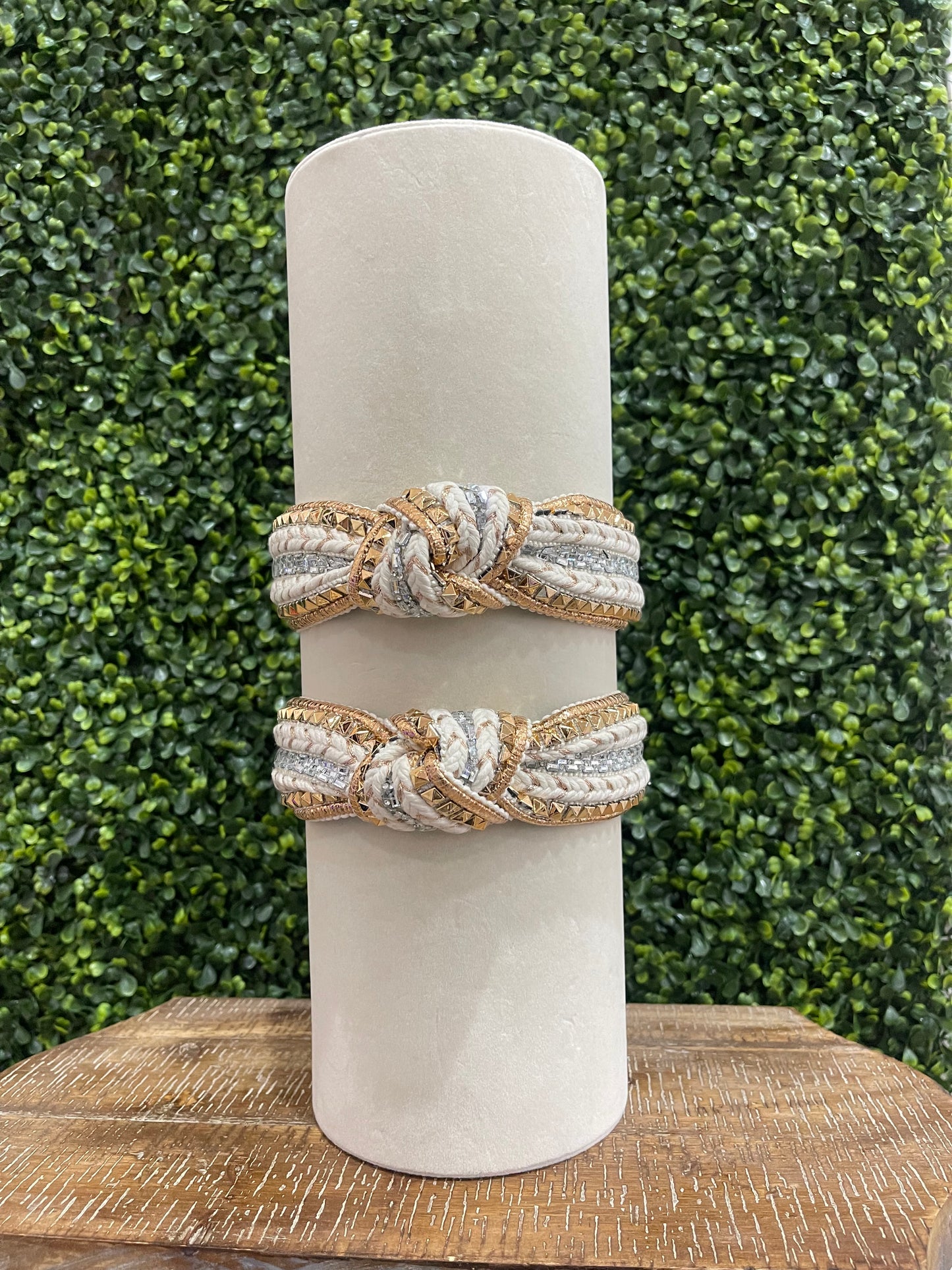 Bronze Stud Embellished Headband
