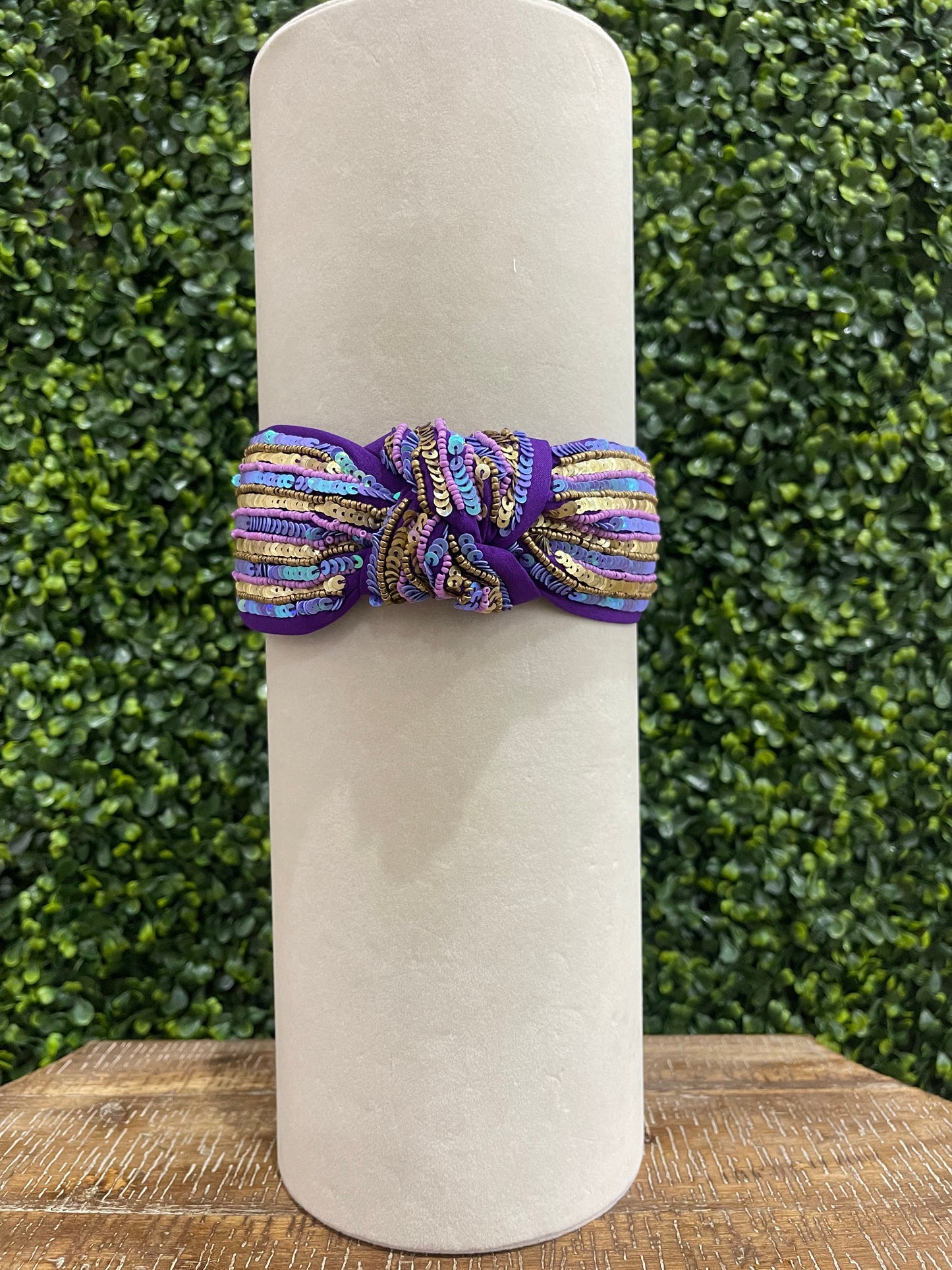 Purple & Gold Sequin