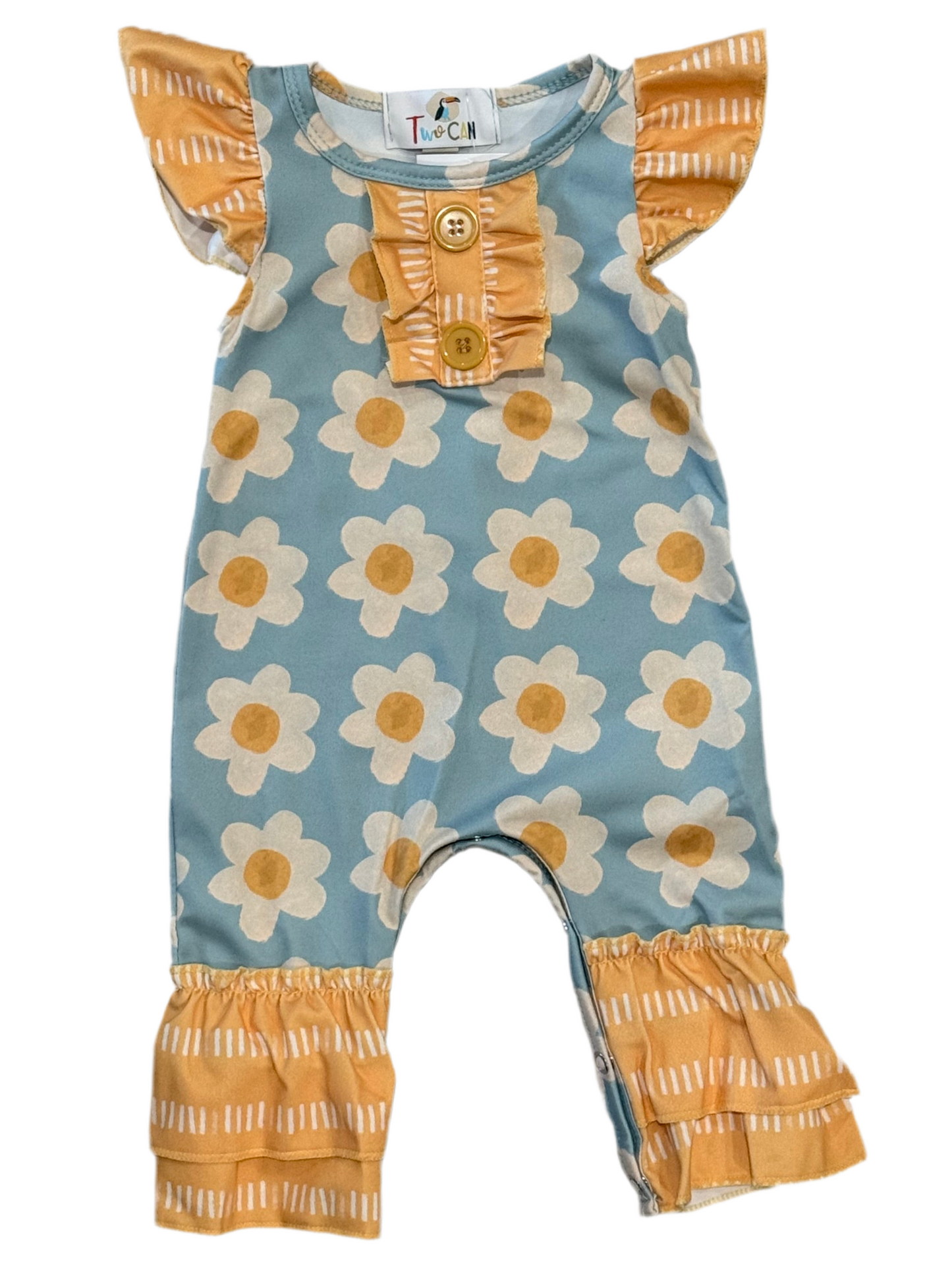 Spring Daisies Infant Ruffle Romper