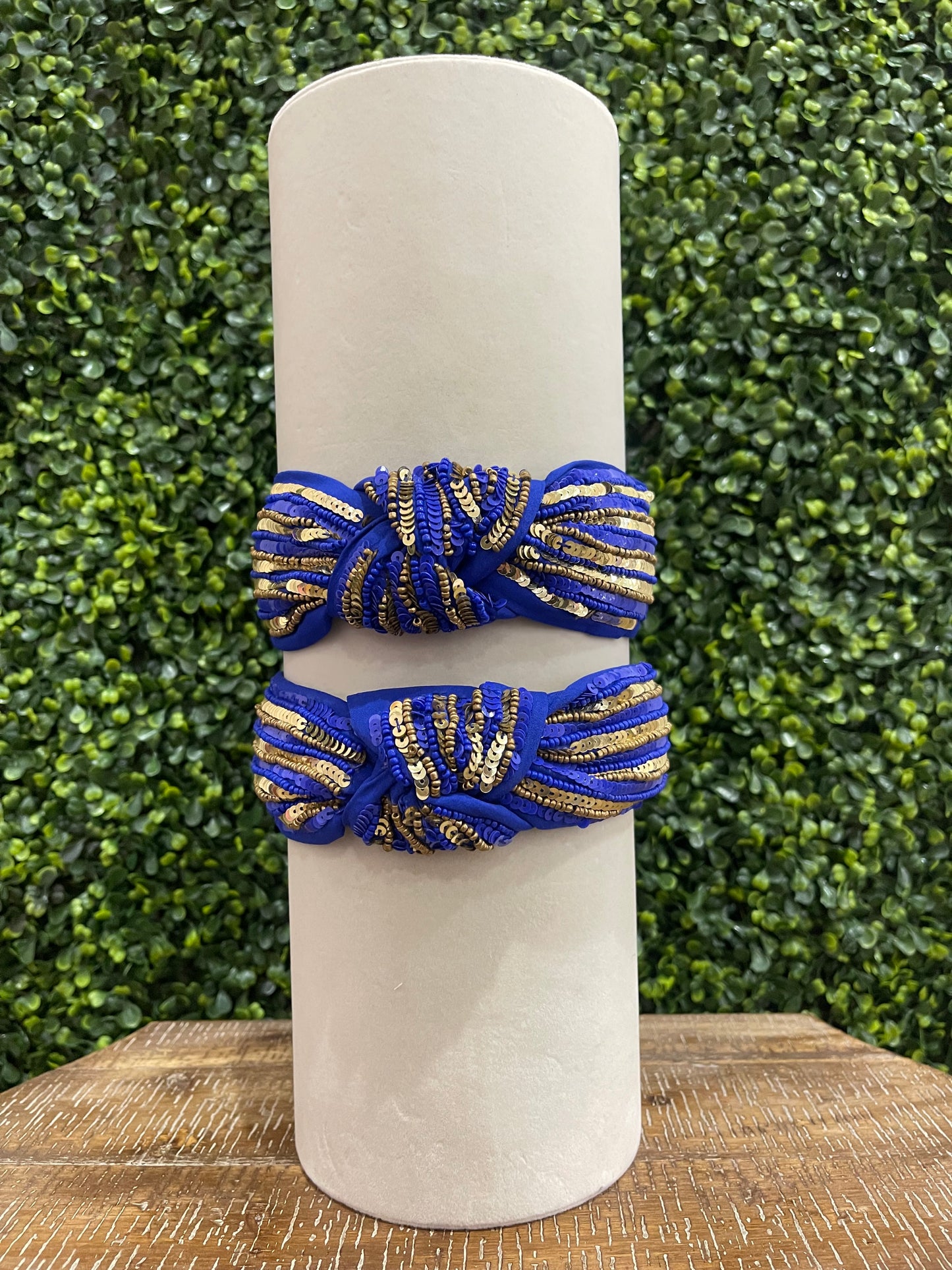 Royal Blue & Gold Sequin