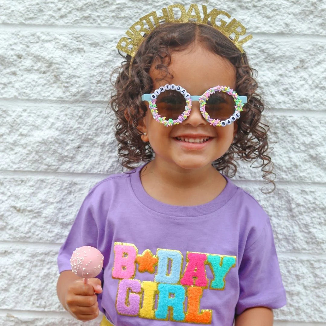 Birthday Girl Patch Short Sleeve T-Shirt