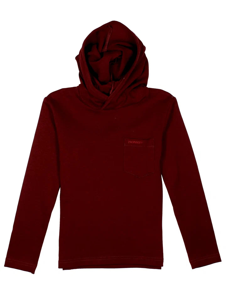 Boys Shoreline Hoodie | Maroon