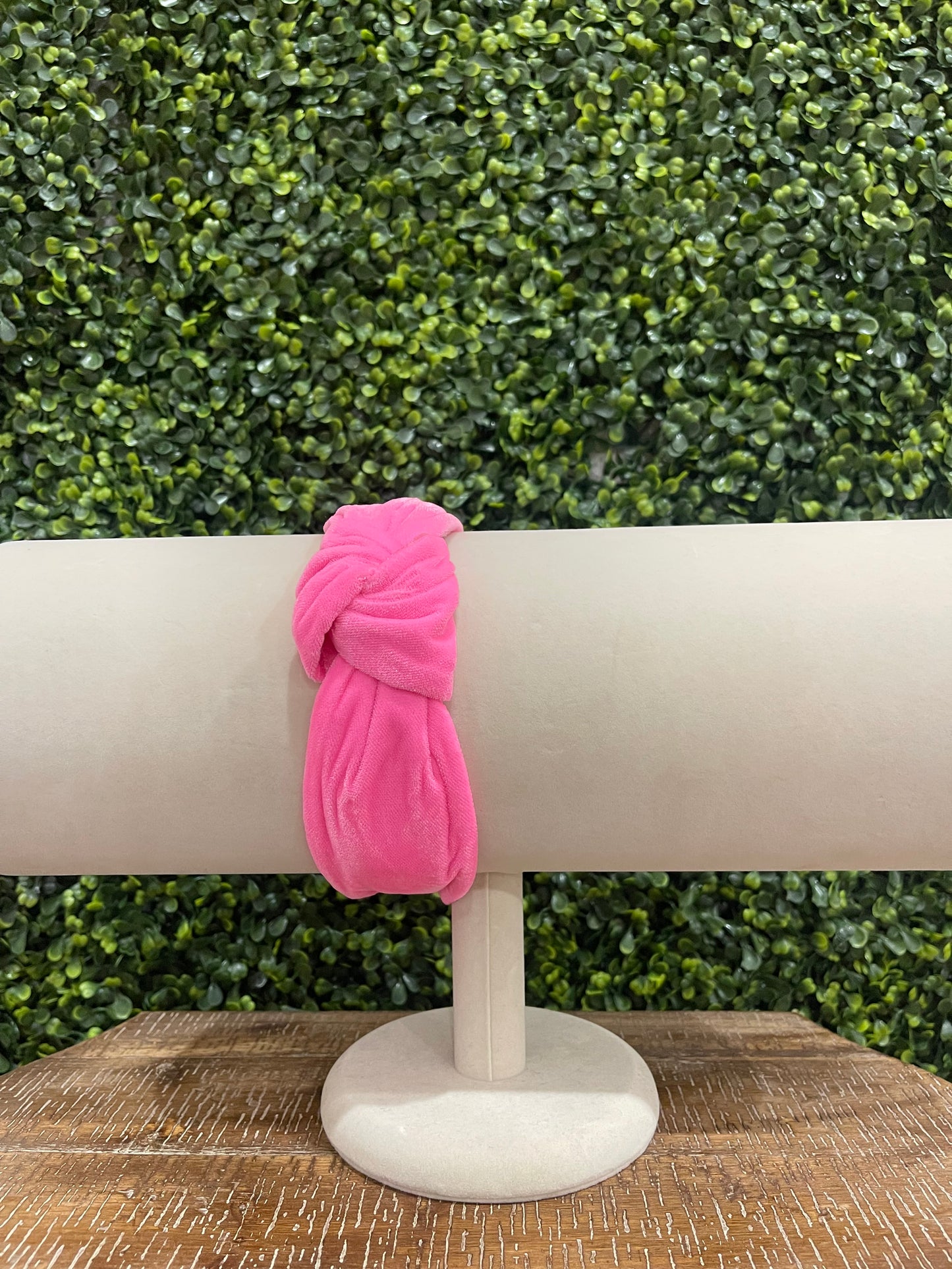 Neon Pink Terry Cloth Headband