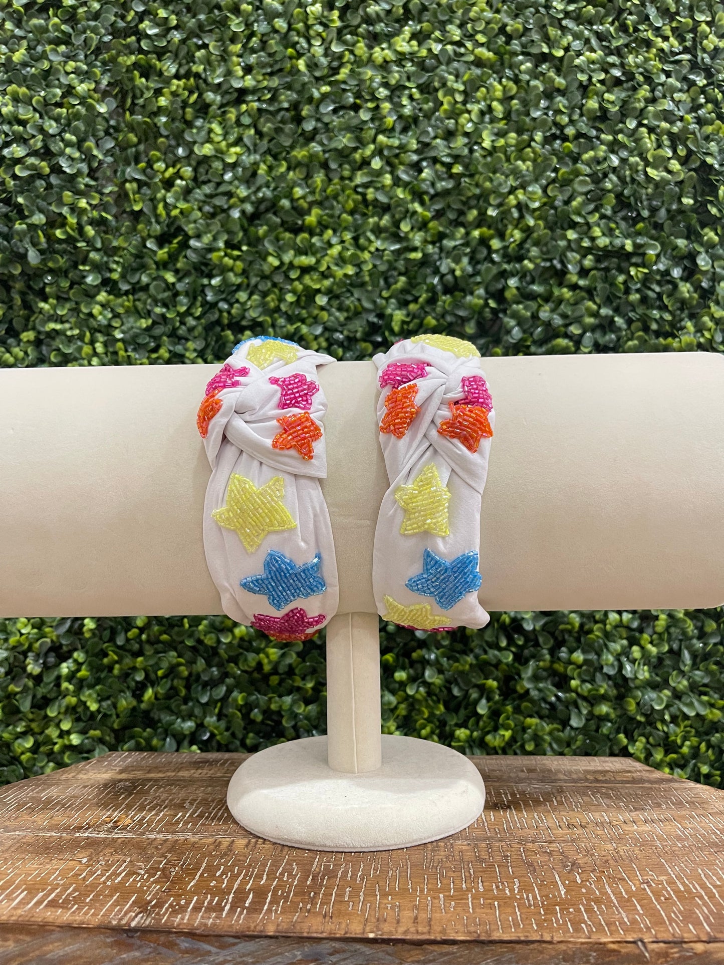 Multi Star Sequin Knot Headband