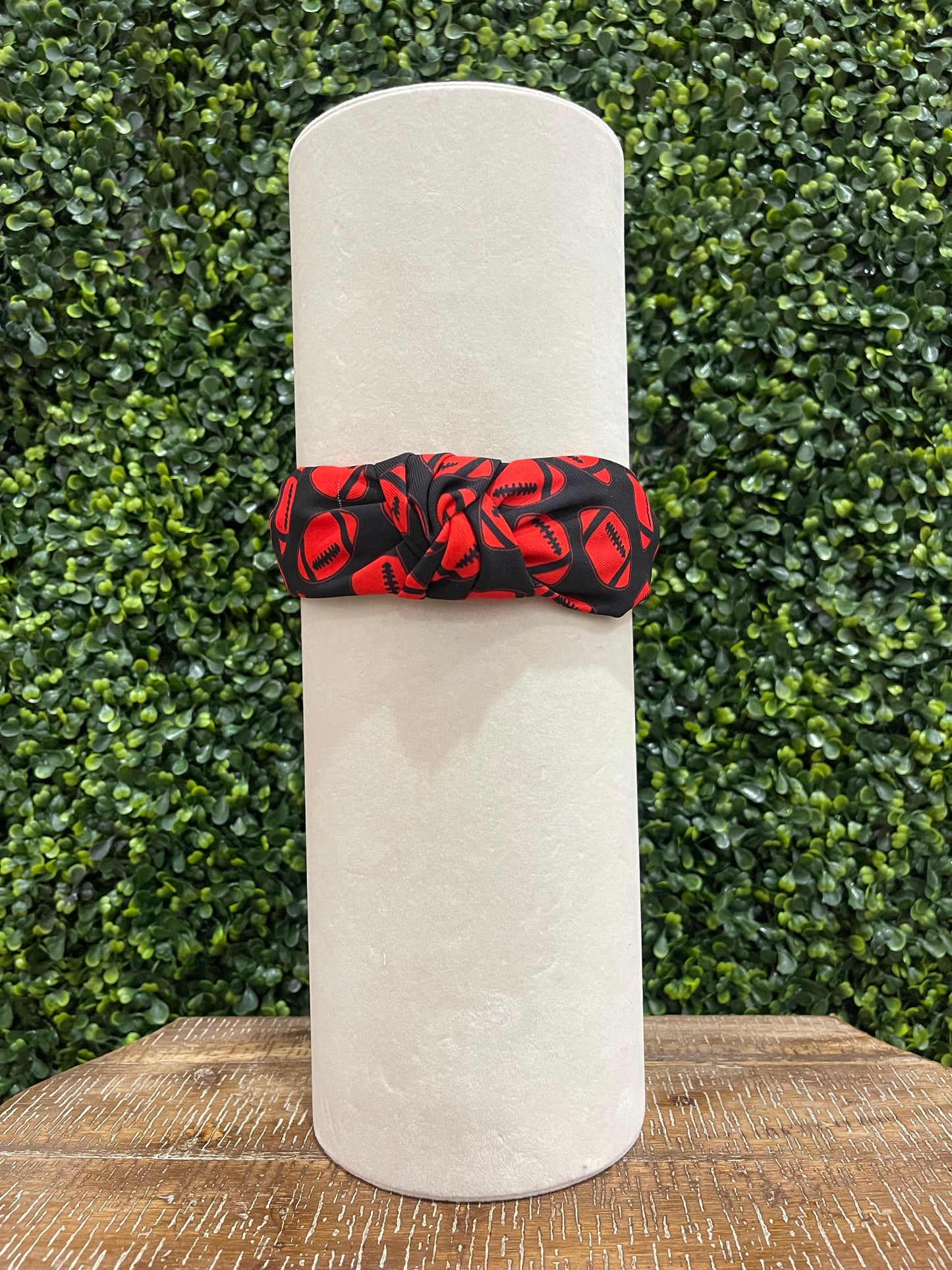 Red & Black Football Headband