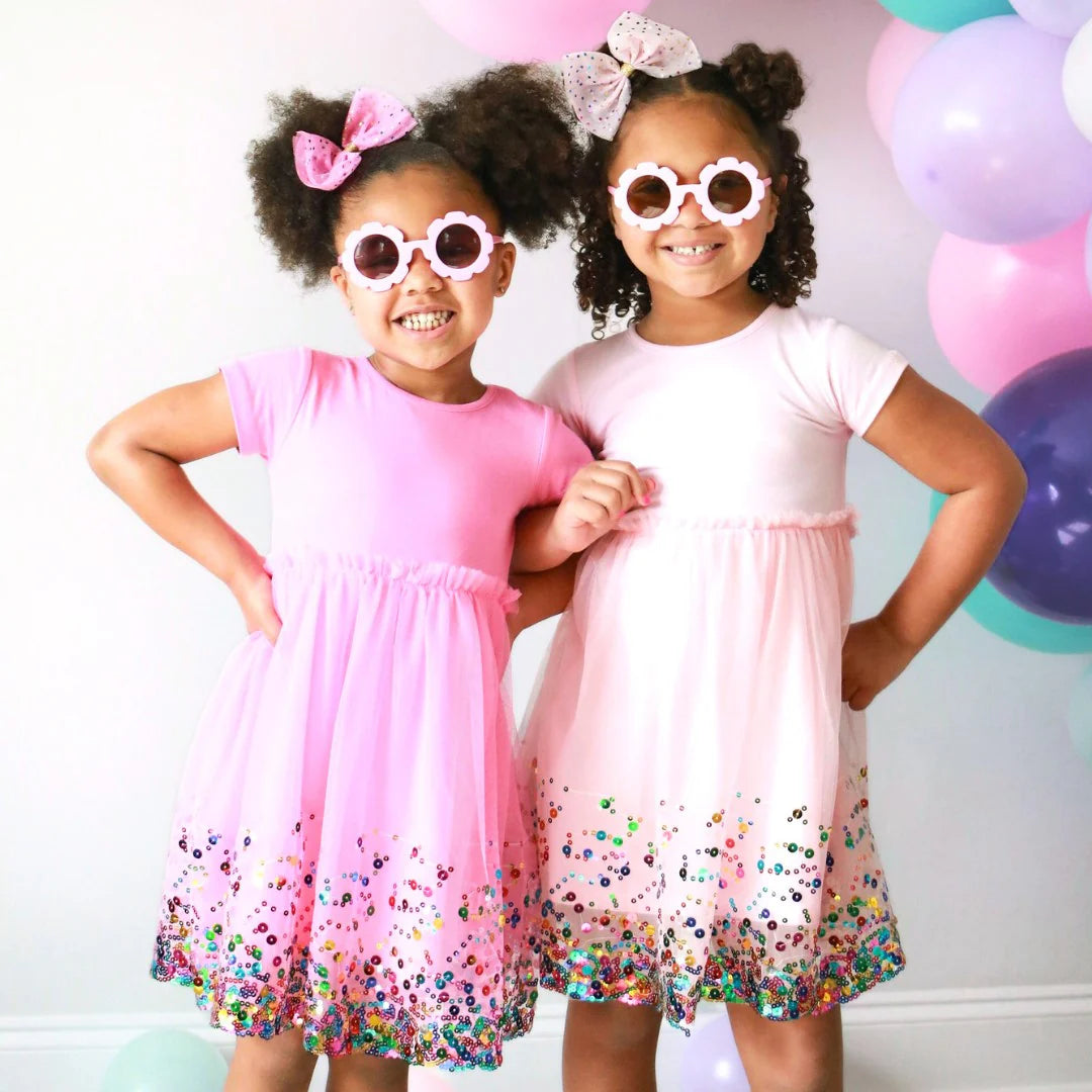 Raspberry Confetti Tutu Dress