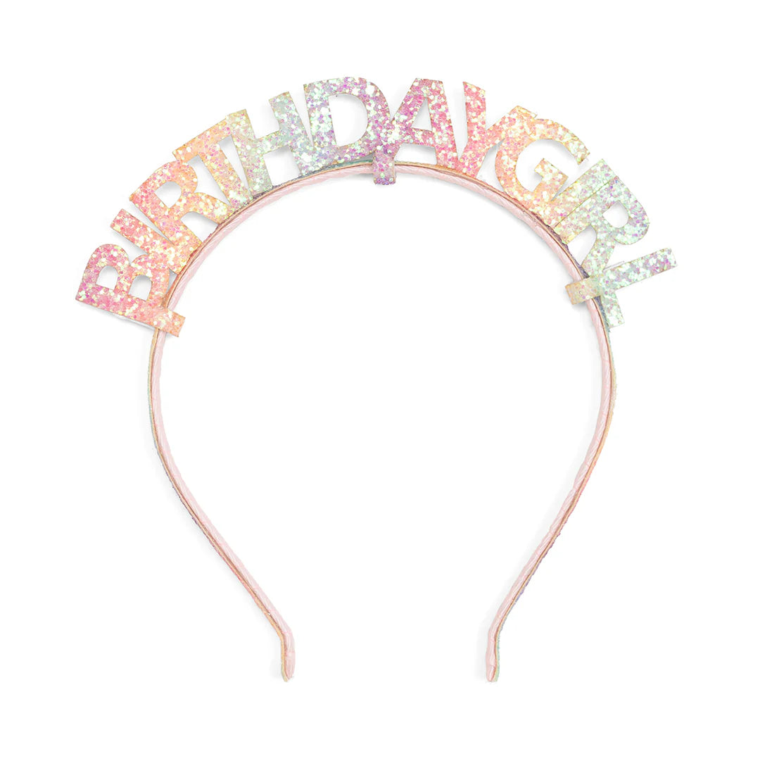 Pastel Glitter Birthday Headband