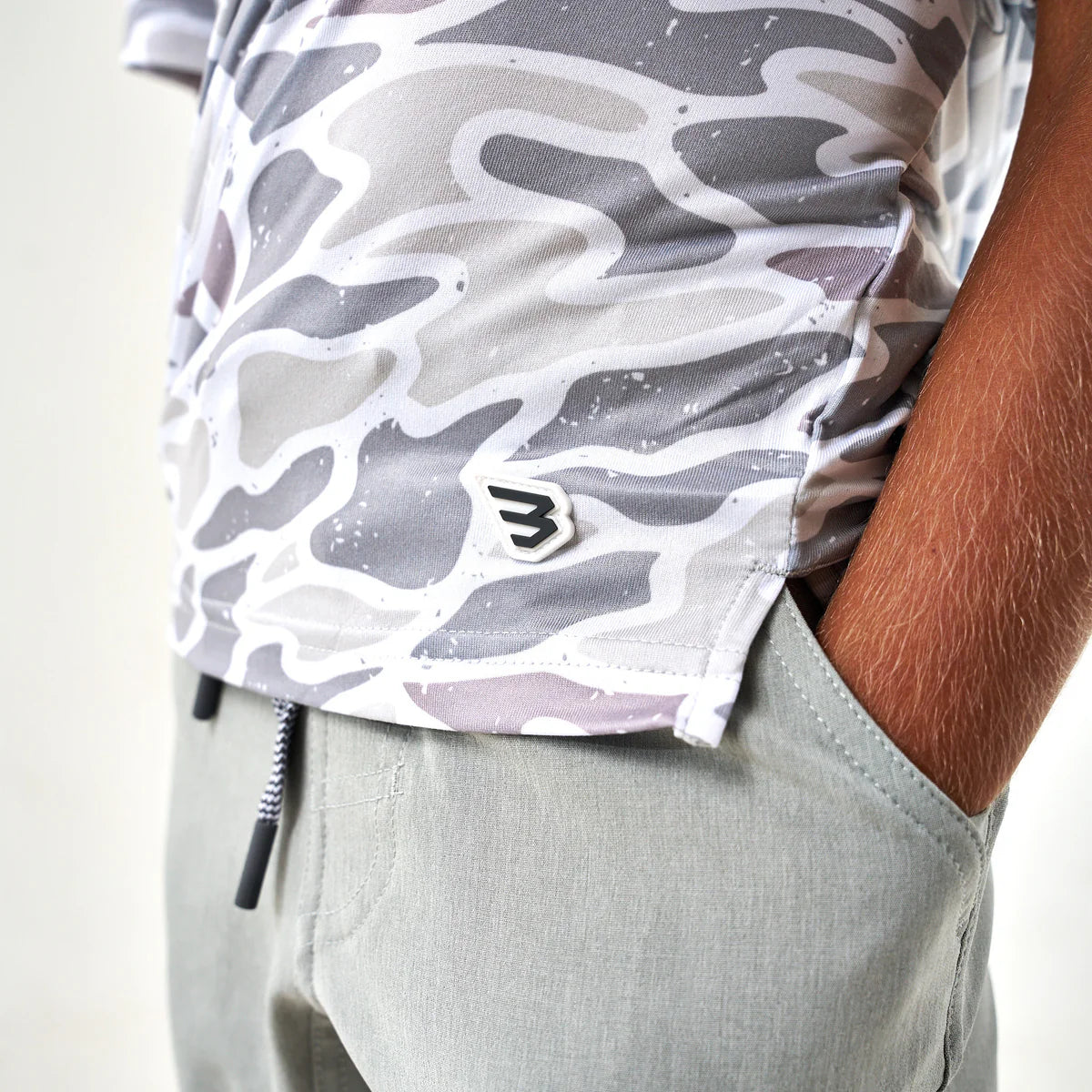 Youth Tee | Dri Fit Go To Tee | White Camo